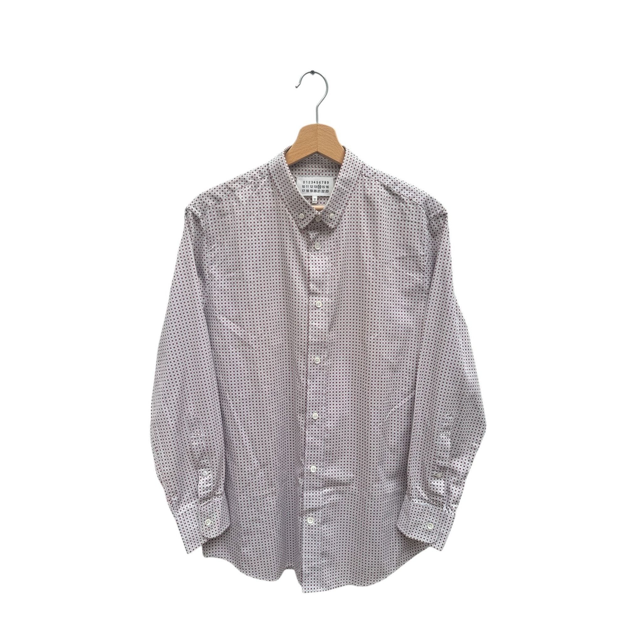 Maison Margiela Fall/Winter 2012 Red Micro-Pattern Shirt Size US M / EU 48-50 / 2 - 1 Thumbnail