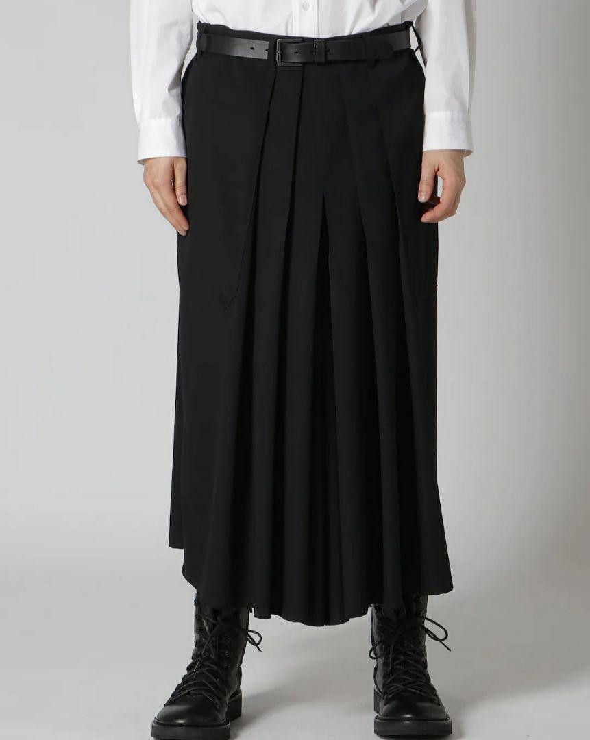 Yohji Yamamoto POUR HOMME 24ss WOOL GABARDINE HAKAMA PANTS Size US 41 - 1 Thumbnail