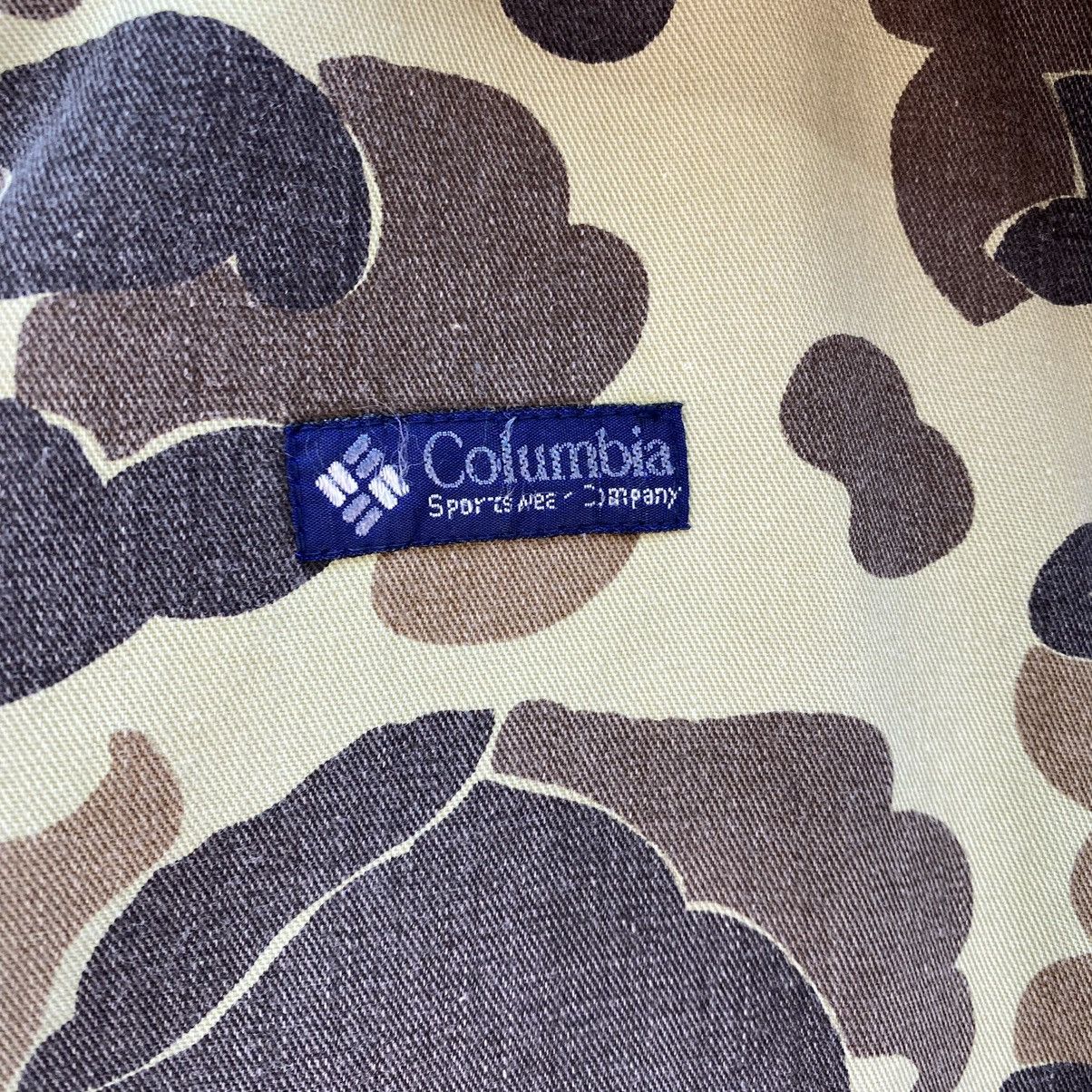 Columbia 🔥 vintage Columbia duck camo hunting soft brown fleece l Size US M / EU 48-50 / 2 - 14 Thumbnail