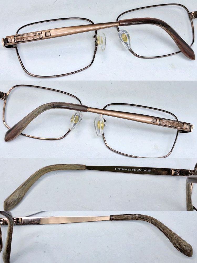 Other 2000s GALLET GA-947 Titanium Temple Metal Glasses 55mm Size ONE SIZE - 6 Thumbnail