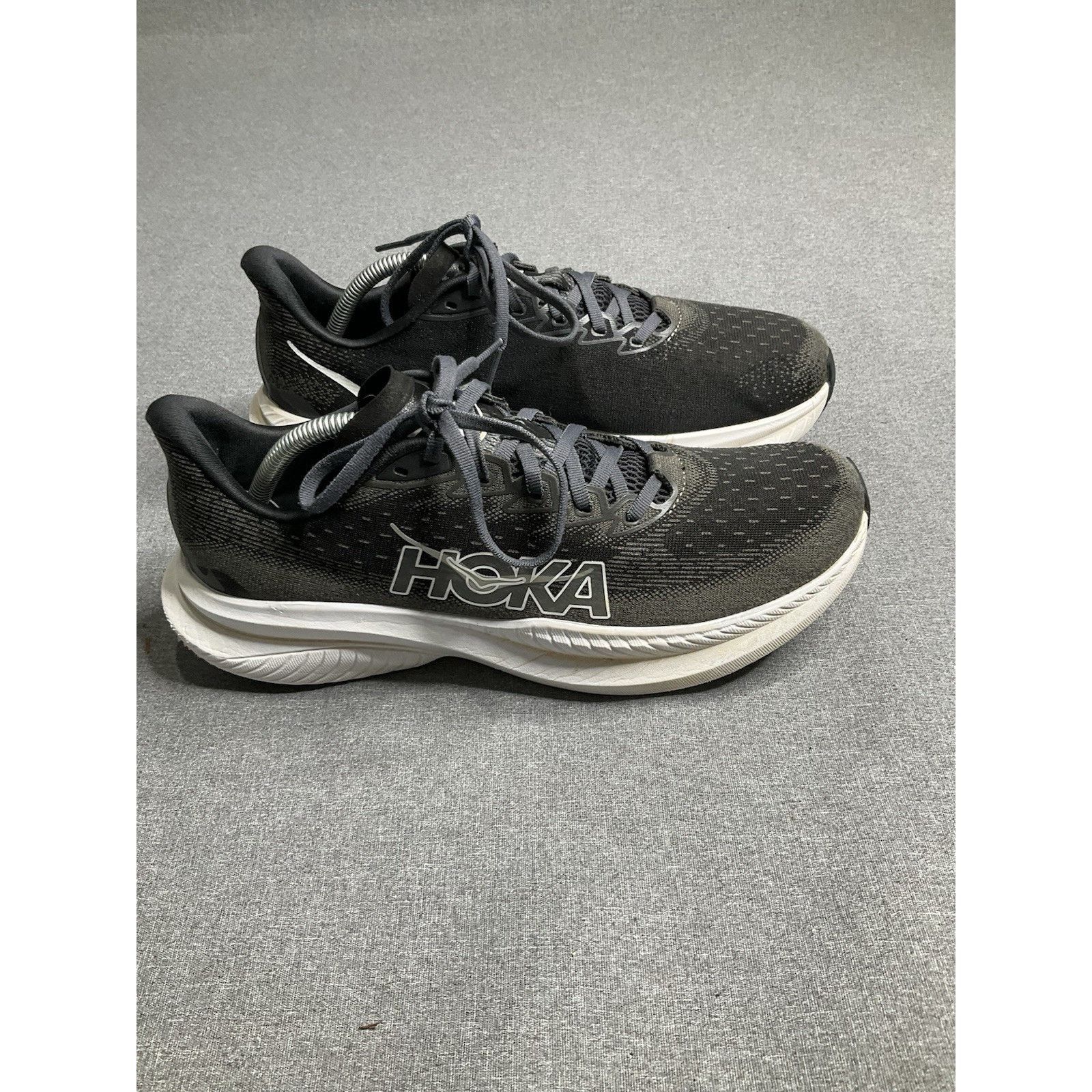 Hoka Hoka One One Men's Mach 6 Black White Size 10.5 Used Size US 10.5 / EU 43-44 - 2 Thumbnail