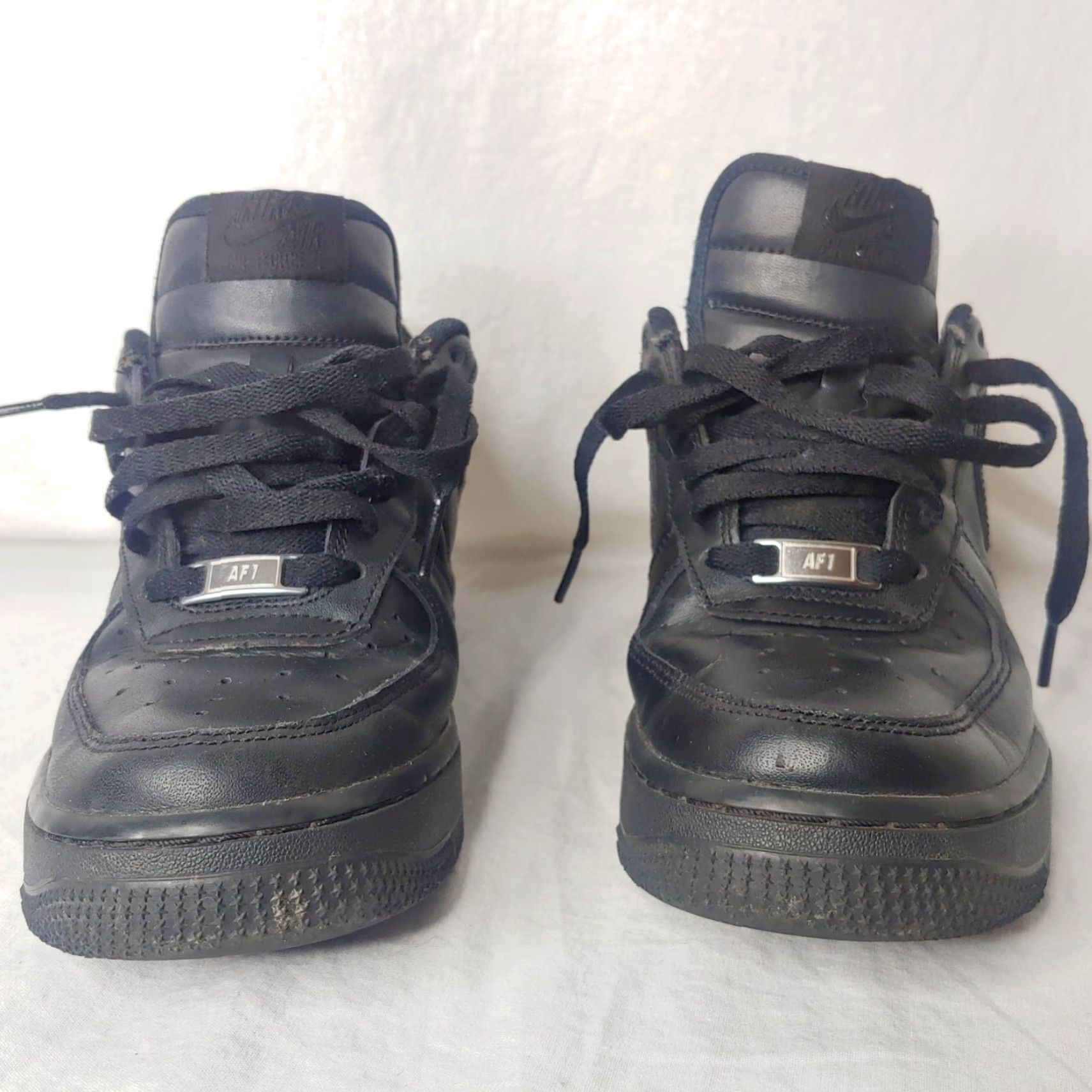 Nike Nike Air Force 1 Shoes Women 7.5 Black Low Top Sneaker Lace Up Athletic Comfort Size M / US 6-8 / IT 42-44 - 7 Thumbnail
