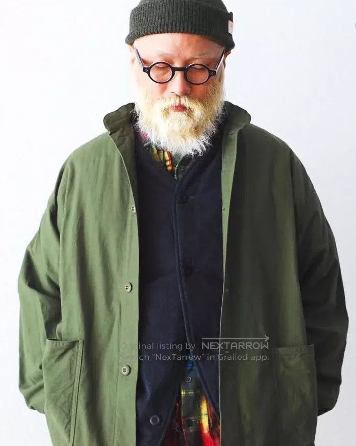 Needles Needles Water-washable military green collar jacket Size US S / EU 44-46 / 1 - 1 Thumbnail