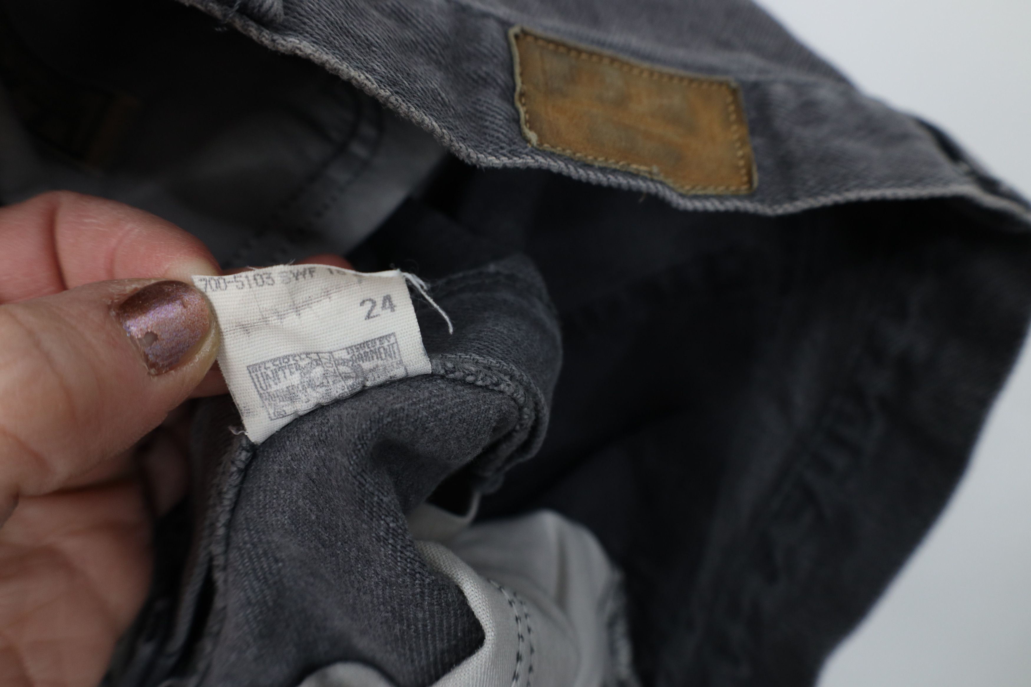 L.L. Bean Vintage 90s LL Bean Straight Leg Demin Jeans Gray Cotton USA Size US 32 / EU 48 - 9 Thumbnail