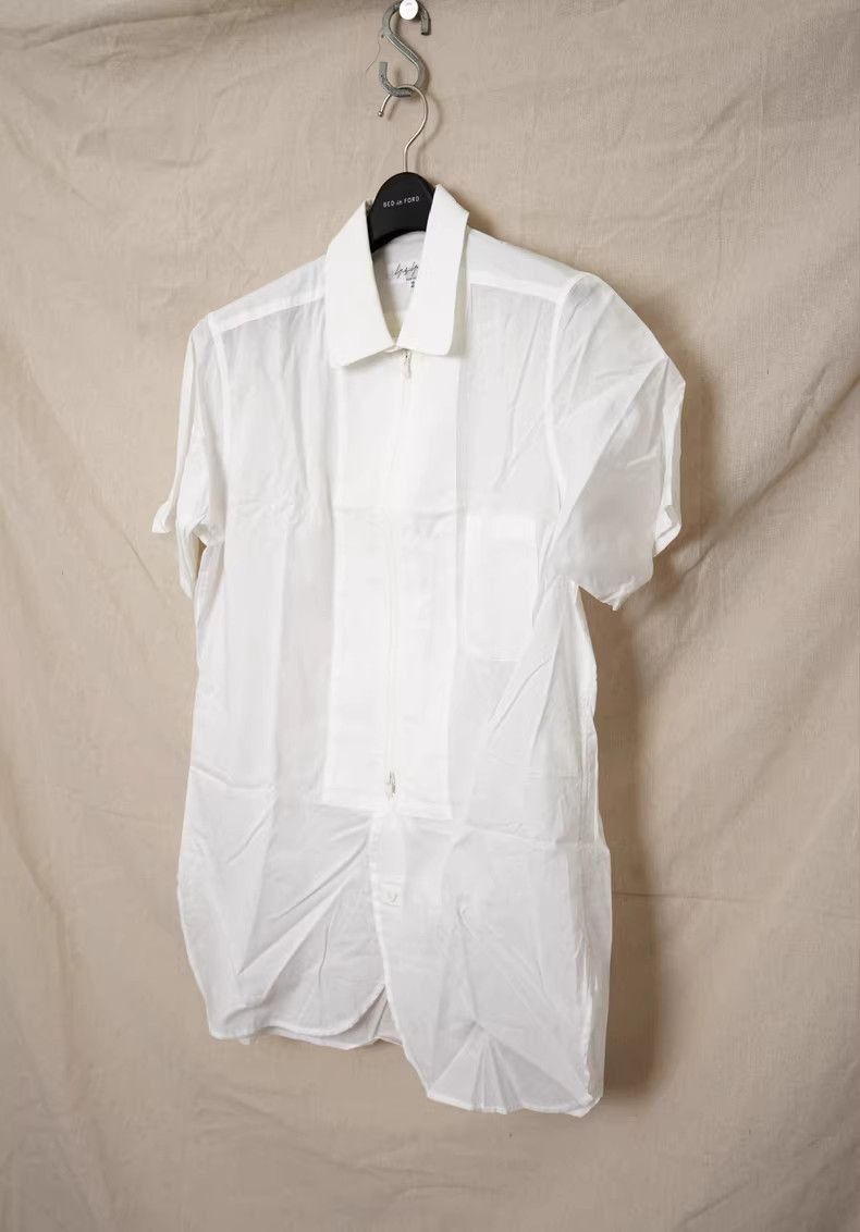 Yohji Yamamoto Yohji Yamamoto Yohji Yamamoto Short Sleeve Shirt Size US M / EU 48-50 / 2 - 2 Thumbnail
