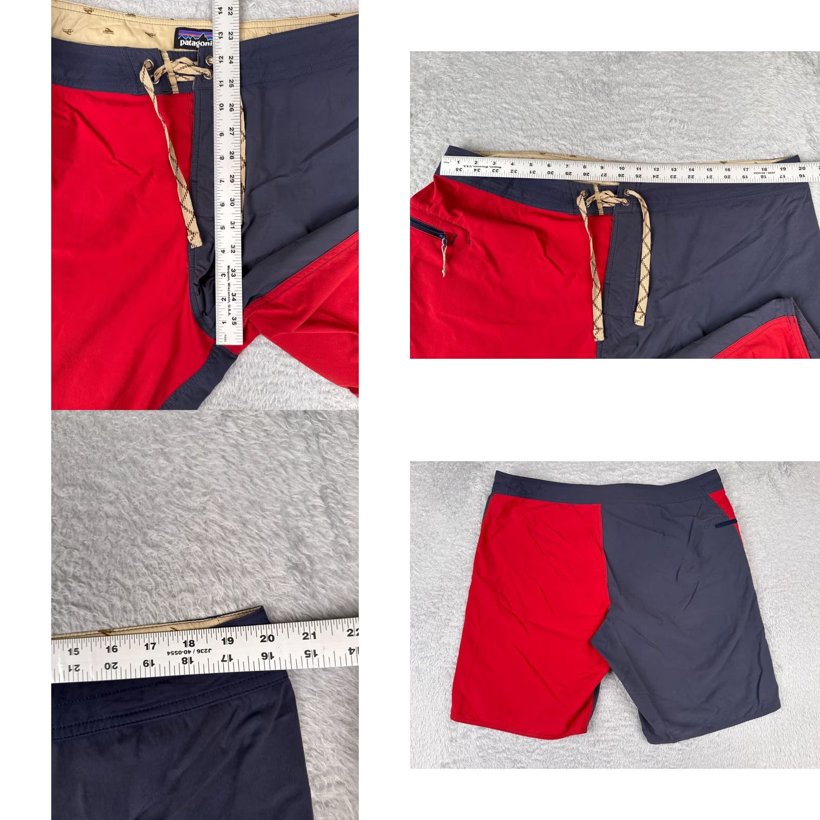 Patagonia VINTAGE Patagonia Board Shorts Mens 40 Blue Red Wavefarer Nylon Surf Beach Beachwear Swim Trunks 100% Nylon Surfing Mens Size US 40 / EU 56 - 10 Thumbnail