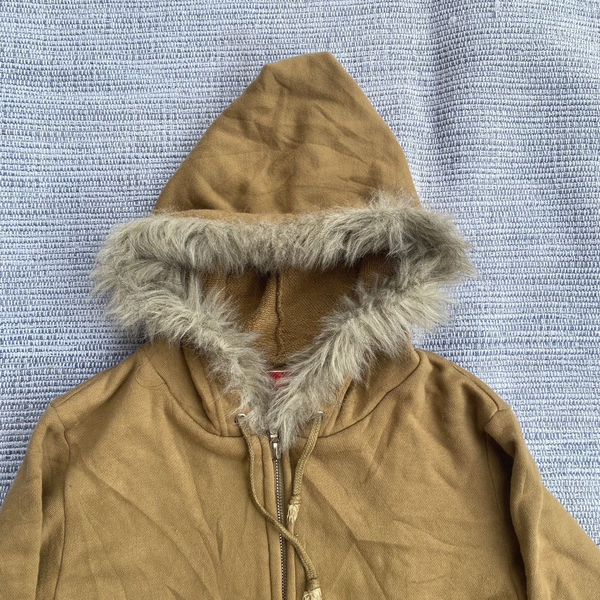number nine fur hoodie