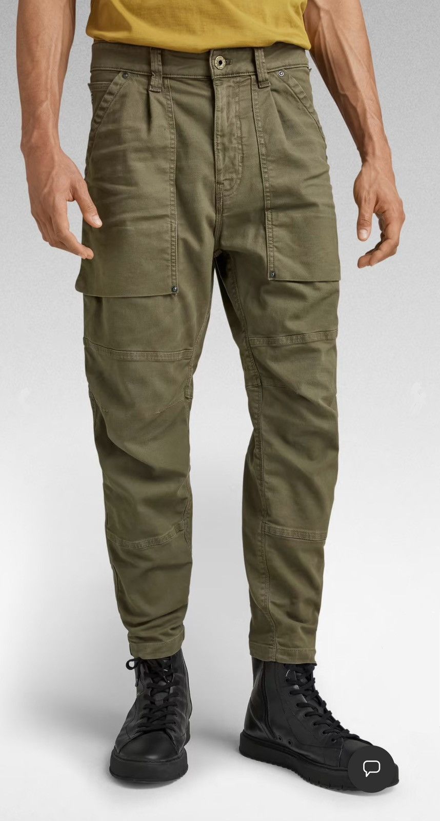 G-Star Mens G Star Raw Fatigue Relaxed Tapered Cargo Pants Size 36 Size US 36 / EU 52 - 3 Thumbnail