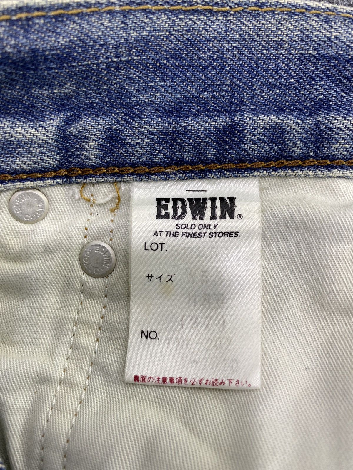 Edwin × Japanese Brand Edwin Miss 503 Blue Wash Jeans - J1118 Size US 26 / EU 42 - 11 Thumbnail