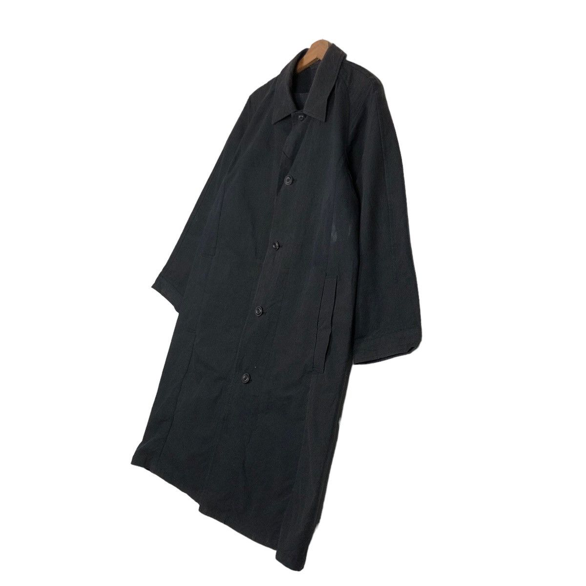 Issey Miyake 🔥Rich Black Long Fly Coats Jacket The Hinoki Japan Size US M / EU 48-50 / 2 - 2 Thumbnail