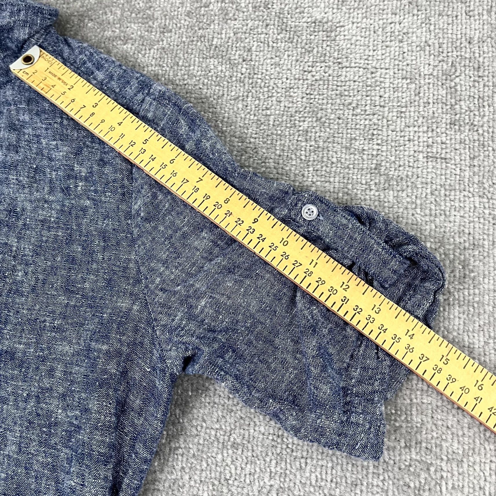 Drew Drew Dress Womens Small Blue Lightweight Linen Cotton Tie Front Half Sleeve Casual Shift Size S / US 4 / IT 40 - 5 Thumbnail