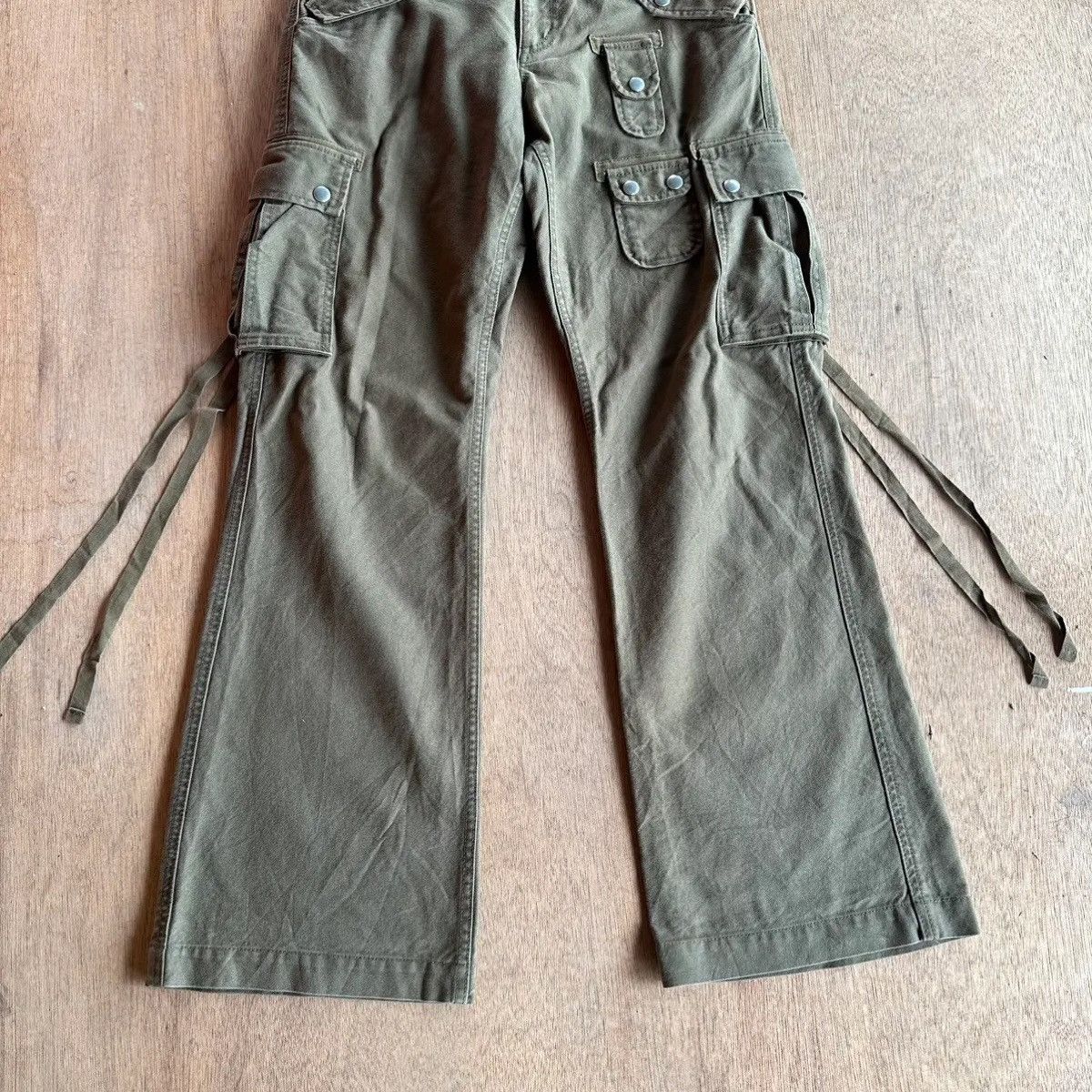 Hysteric Glamour RARE💥FLARE/BOOTCUT VAROSH JAPAN PARACHUTE MULTIPOCKET PANTS Size US 30 / EU 46 - 6 Thumbnail