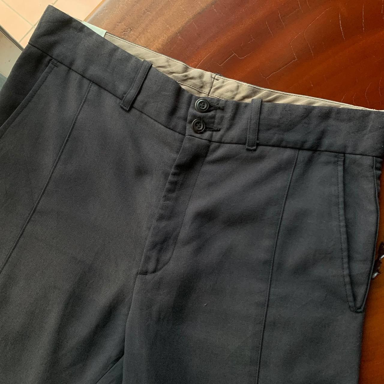 N.Hoolywood N.Hoolywood By Mister Hollywood Black Slack Casual Trousers Size US 31 - 7 Thumbnail