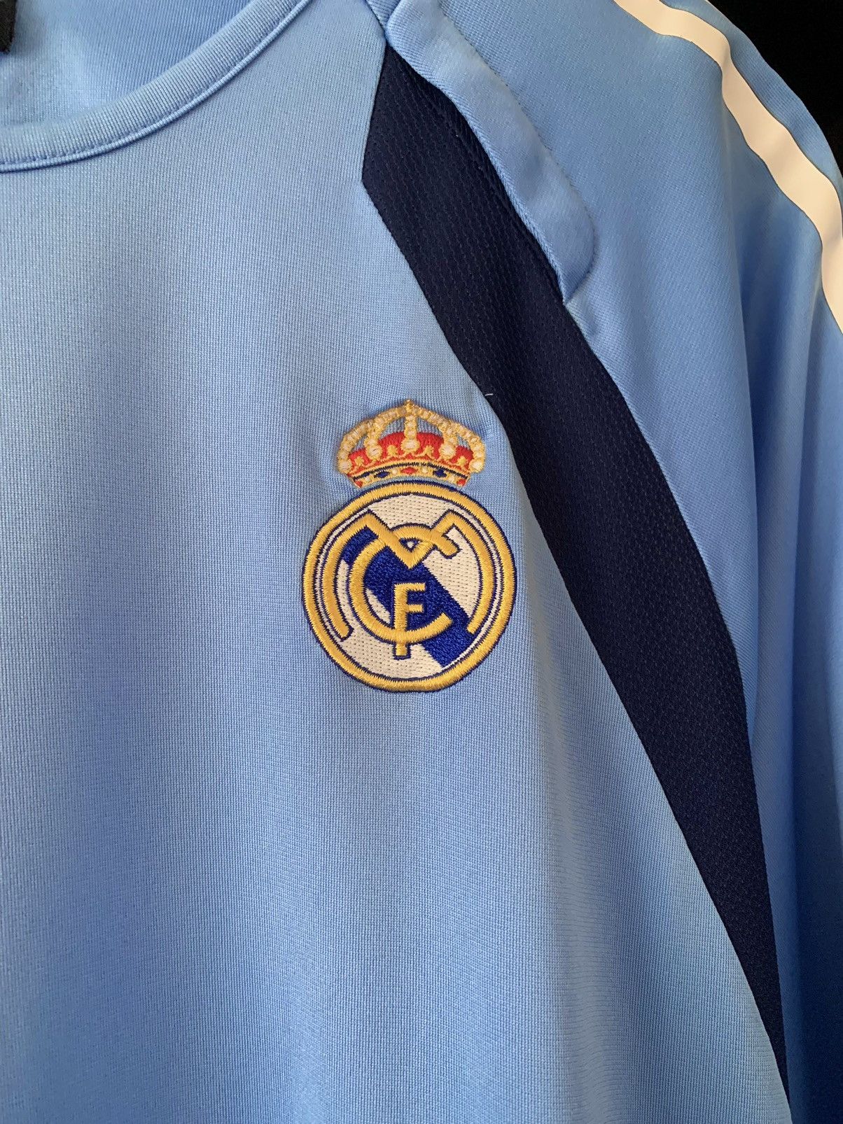 Adidas REAL MADRID 2005-06 TRAINING FOOTBALL SHIRT SOCCER JERSEY Size US L / EU 52-54 / 3 - 6 Thumbnail