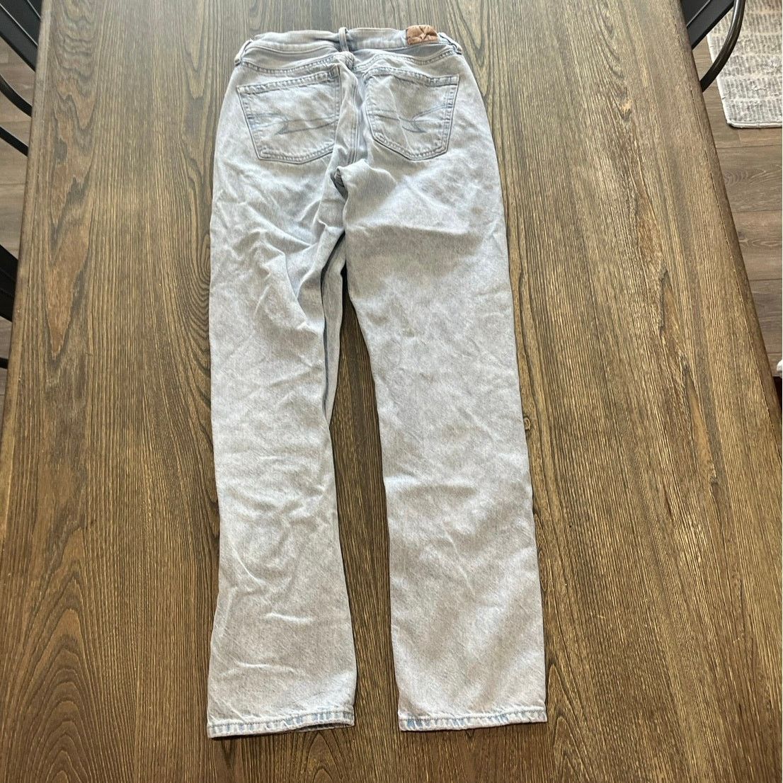 American Eagle Outfitters American Eagle 90's Straight Jeans High Rise Blue Size 0 Size 25" / US 0 / IT 36 - 9 Thumbnail