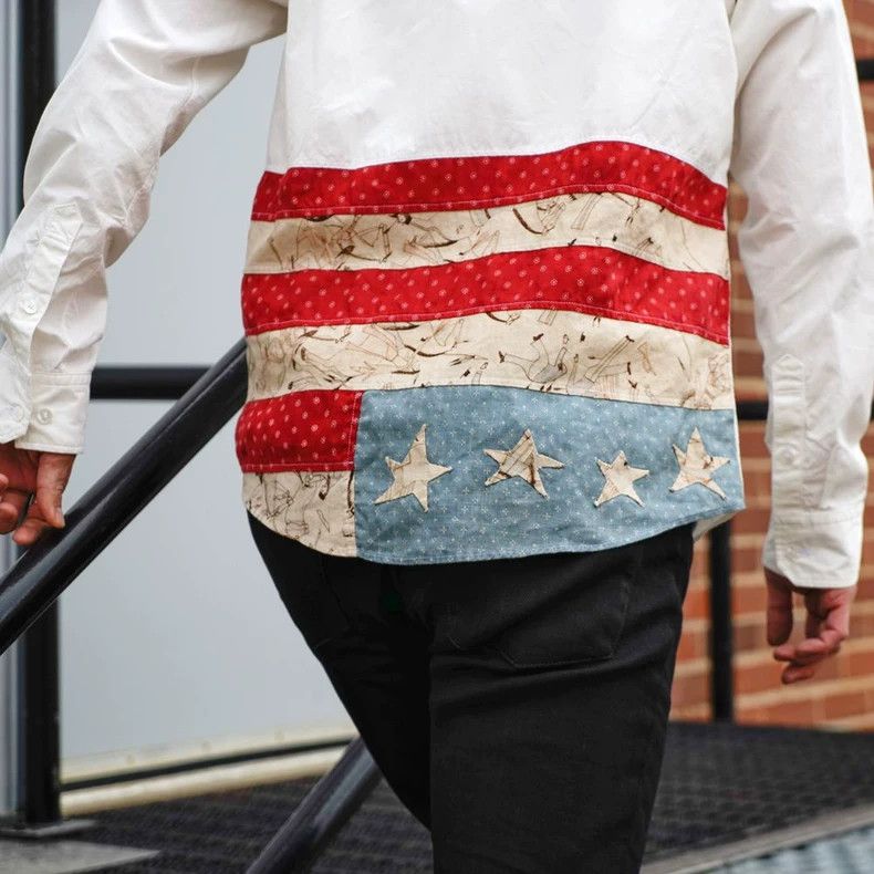 Visvim VISVIM LUNGTA STARS FLAG SHIRT 15SS | Grailed