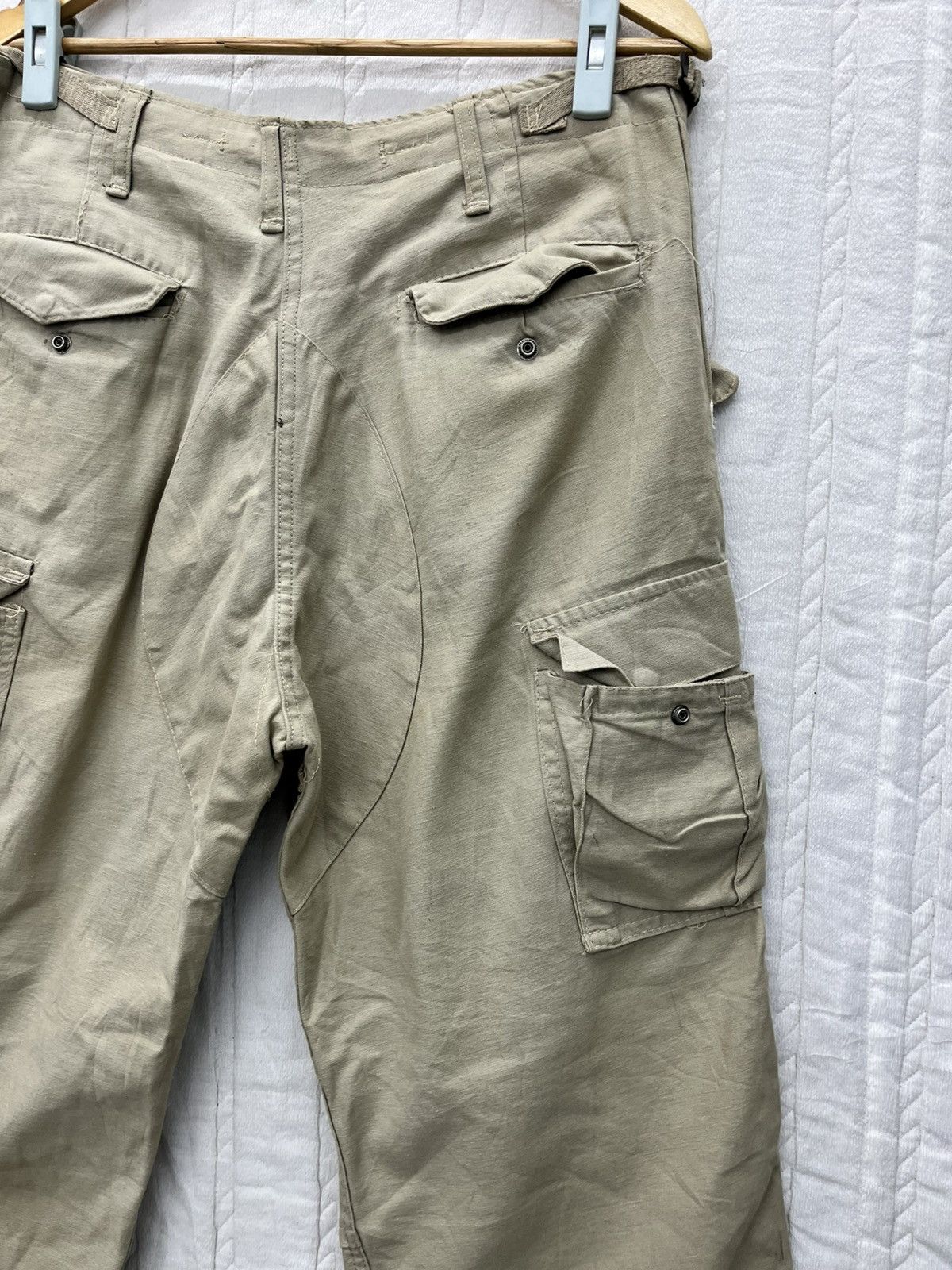 Vintage ARCHIVE💥BALLOON ARMY CARGO TROUSERS Size US 32 / EU 48 - 8 Thumbnail