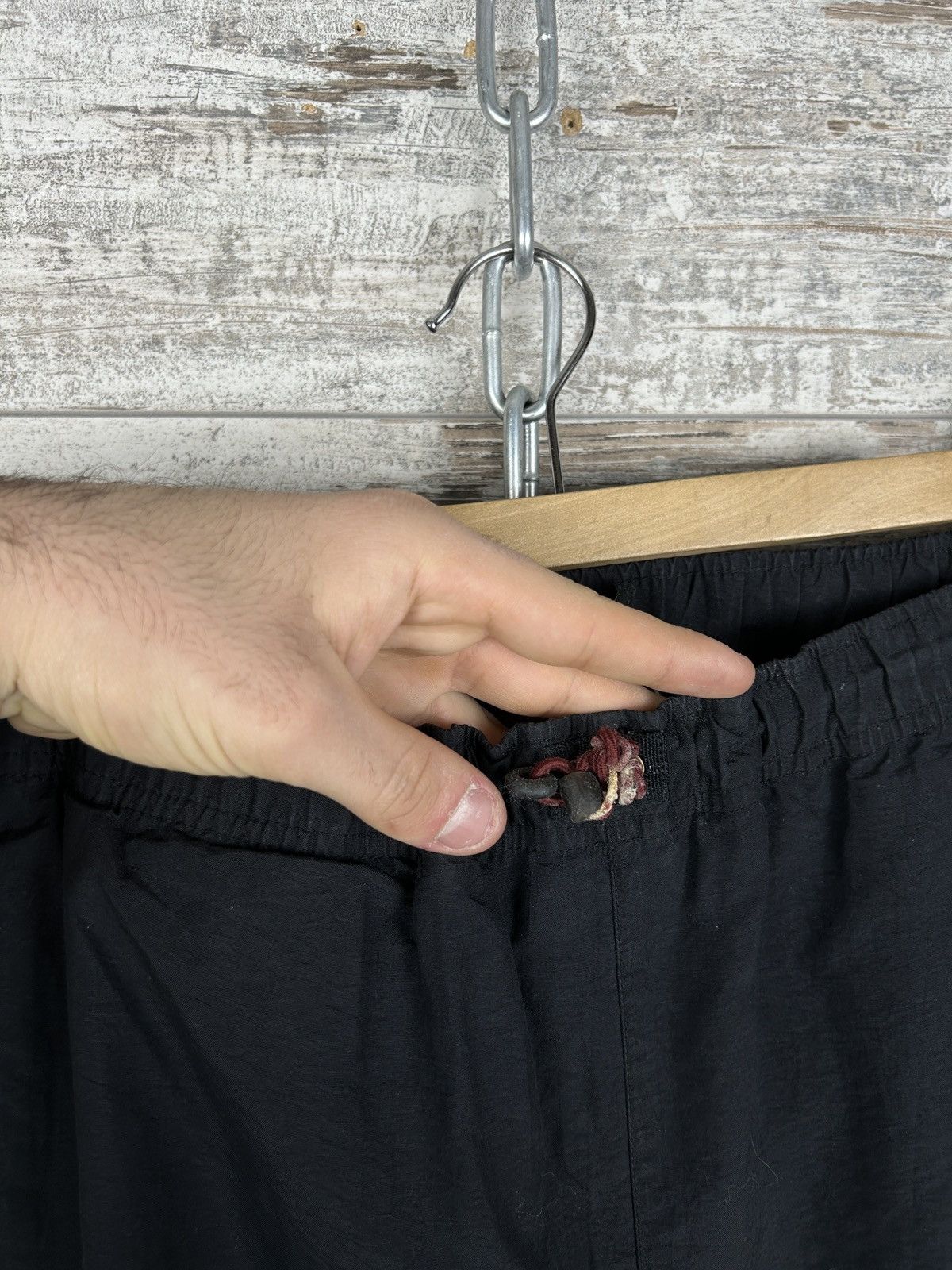Nike × Vintage Mens Vintage Nike swoosh Drill Pants y2k sweatpants rare 90s Size US 32 / EU 48 - 15 Thumbnail