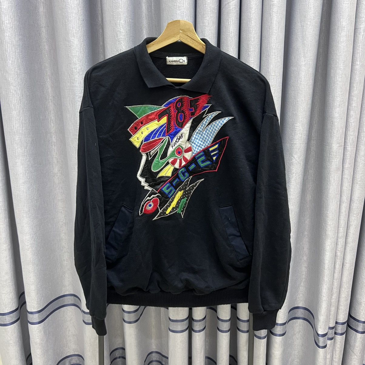 Kansai Yamamoto Vintage Ultra Rare Kansai 02 by KANSAI YAMAMOTO SWEATSHIRT Size US M / EU 48-50 / 2 - 1 Thumbnail