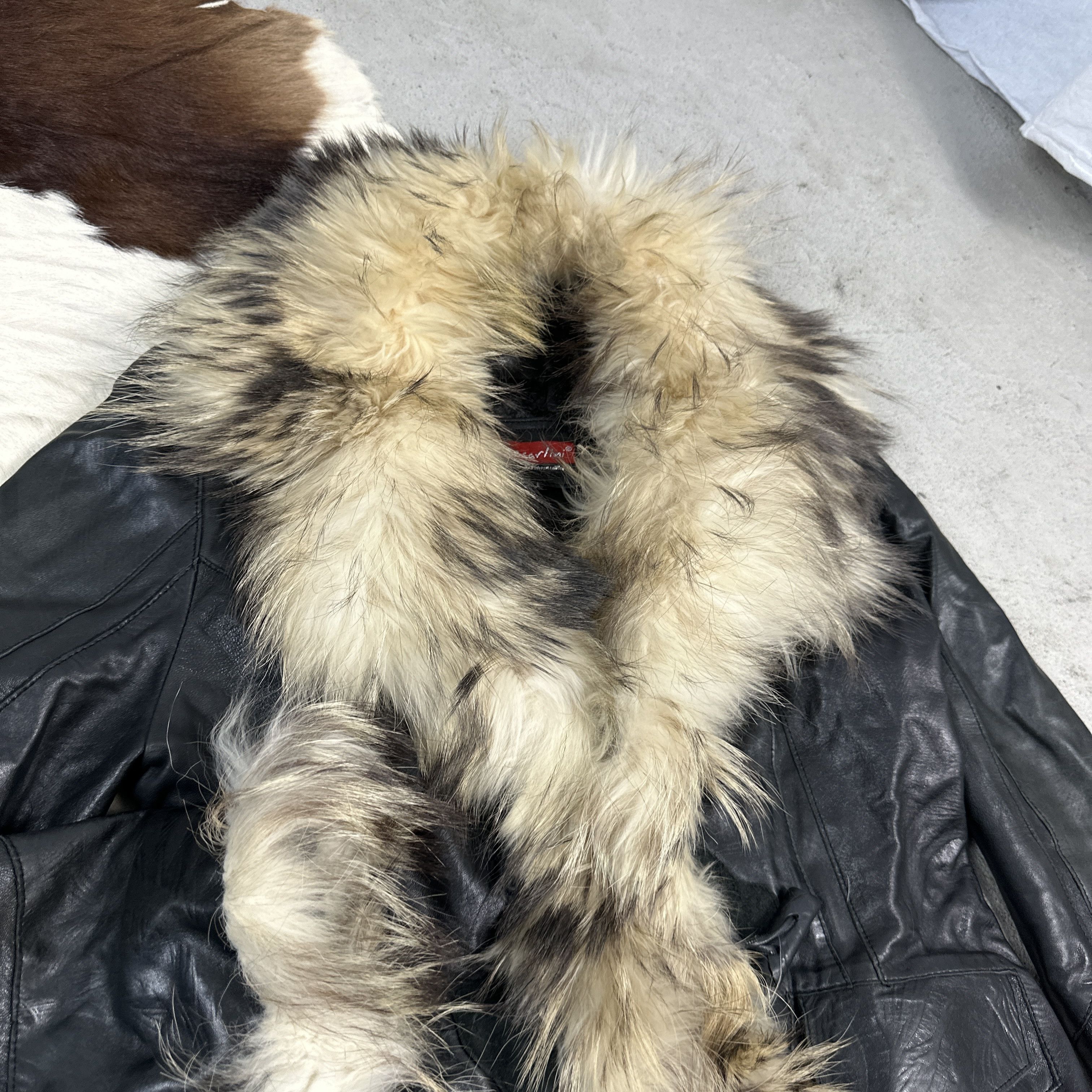 Vintage Vintage Avant Garde Real Leather & Fur Opium 90s Jacket Size M / US 6-8 / IT 42-44 - 6 Thumbnail