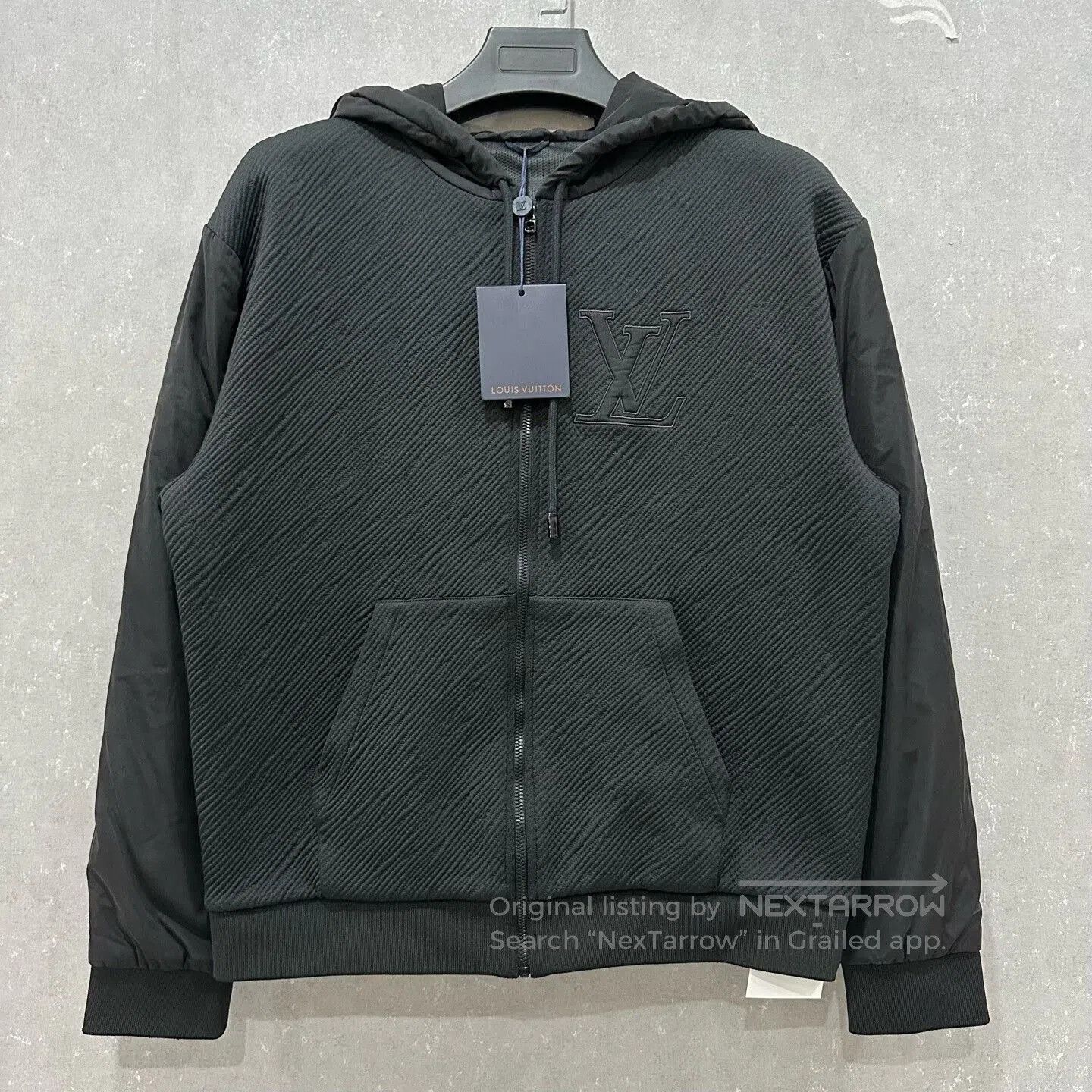 Louis Vuitton louis vuitton black logo zip hoodie jacket. Size US M / EU 48-50 / 2 - 2 Thumbnail