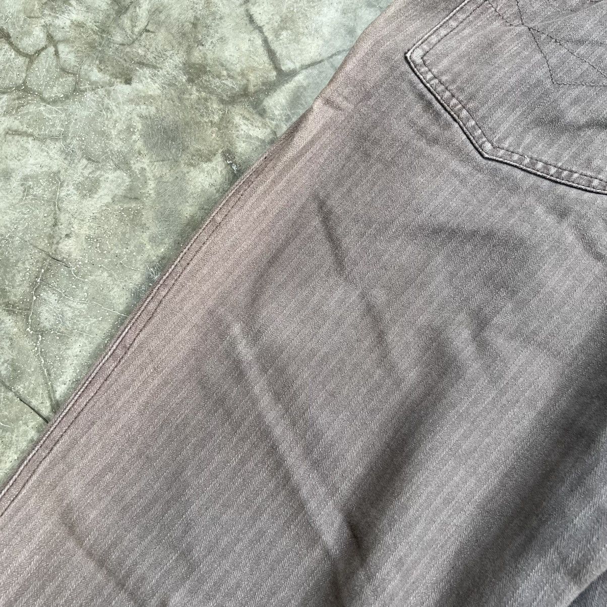 VERRI Verri Washed Snape Panel Pinstripe Regular Fit Pants Size US 34 / EU 50 - 14 Thumbnail