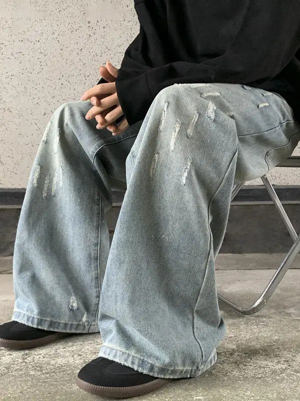 Japanese Brand × Jean Retro loose casual straight leg jeans Size US 32 / EU 48 - 6 Thumbnail