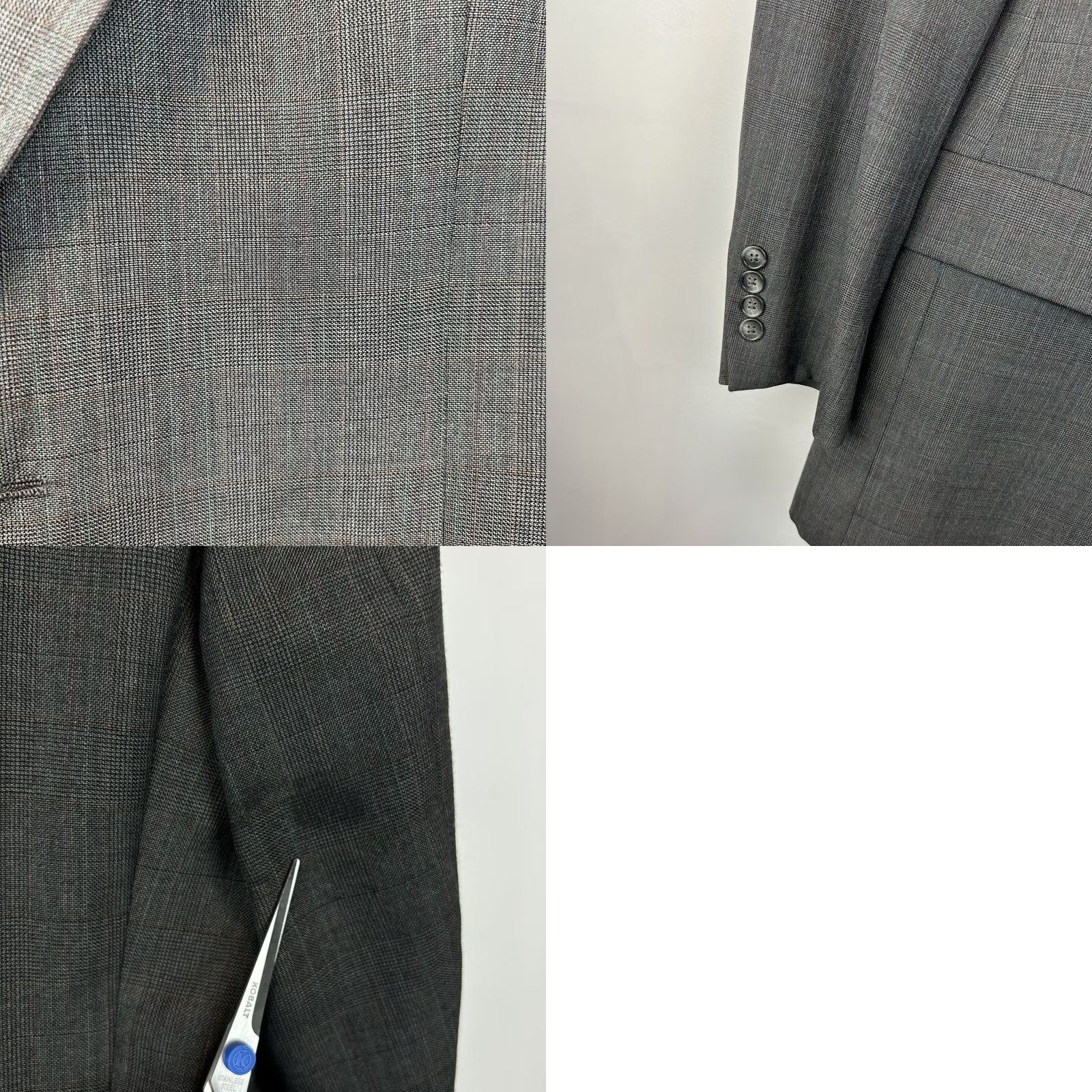 Hart Schaffner Marx Hart Schaffner Marx Sport Coat Blazer Mens 41 Gray Wool 2 Button Notch Lapel Regular Size 42R - 9 Thumbnail