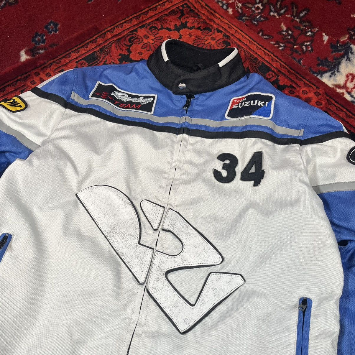 Harley Davidson Vintage Streetstyle Y2K Race SUZUKI Jacket with leather Size US L / EU 52-54 / 3 - 3 Thumbnail