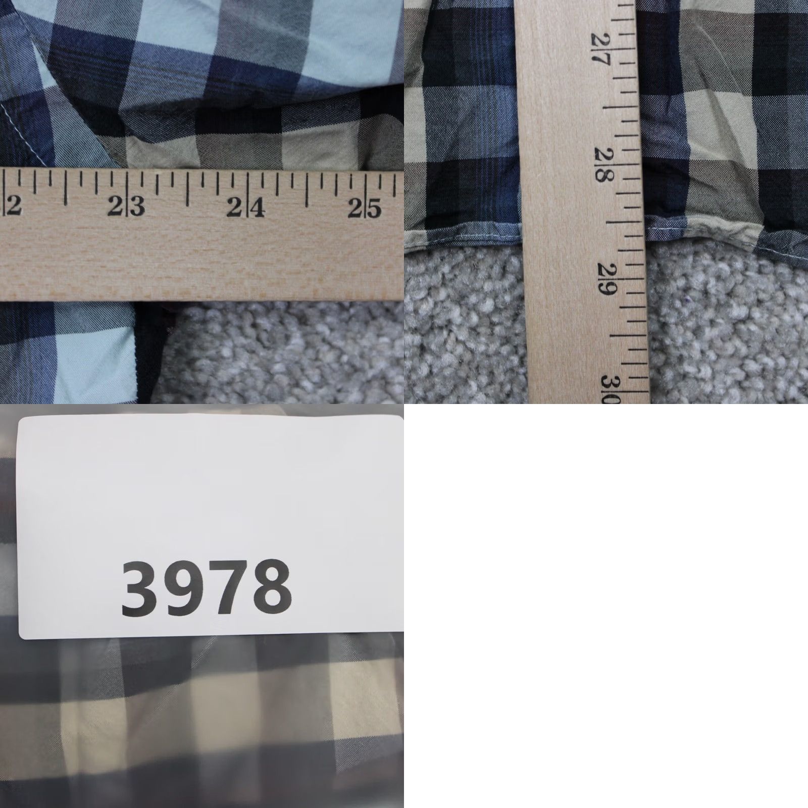 Tommy Bahama Tommy Bahama Silk Shirt Button-Up Plaid Long Sleeve Blue Black Tan Mens Large Size US L / EU 52-54 / 3 - 8 Thumbnail