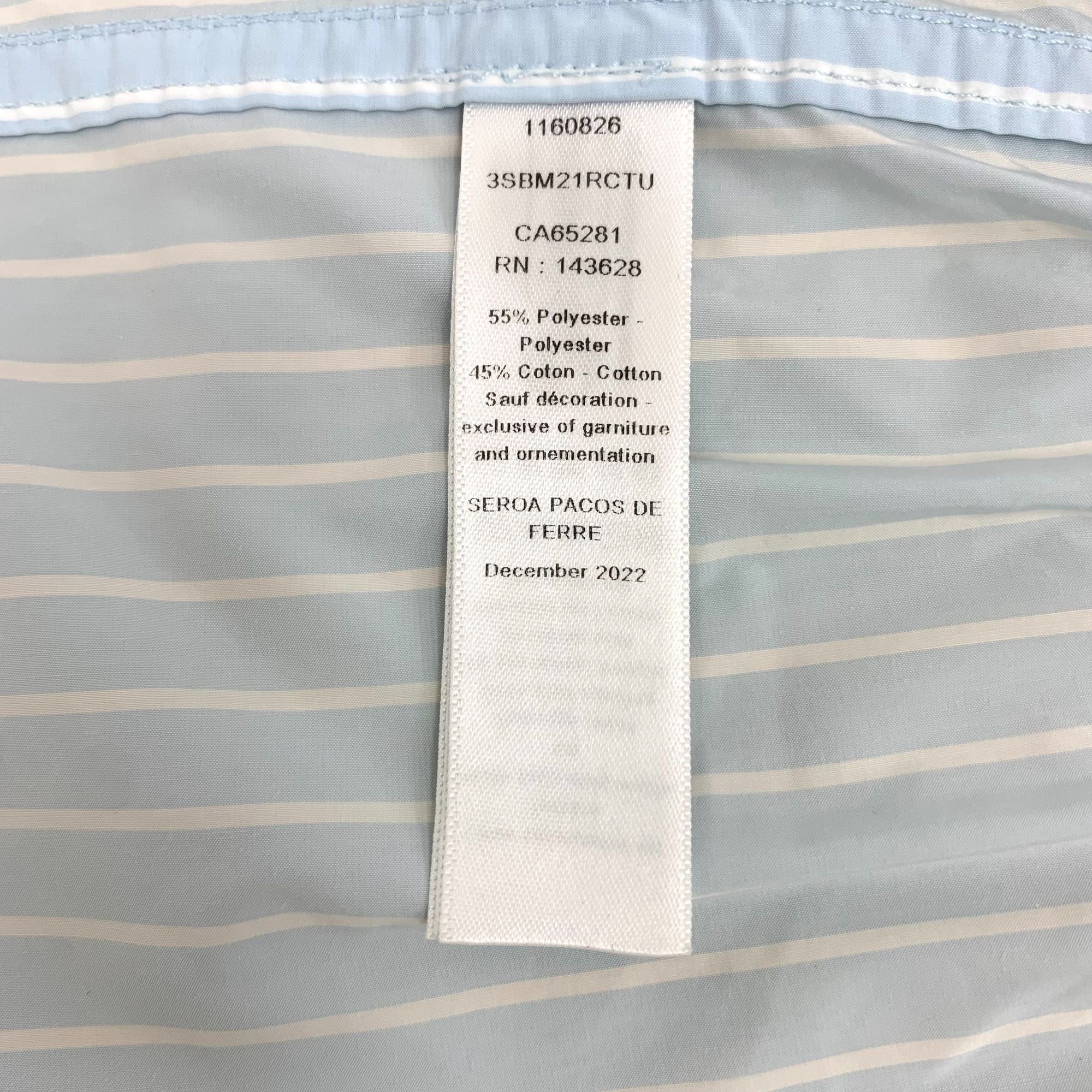 Dior Dior Light Blue Striped Hooded Cotton Blend Long-Sleeve Jack Size M / US 6-8 / IT 42-44 - 5 Thumbnail