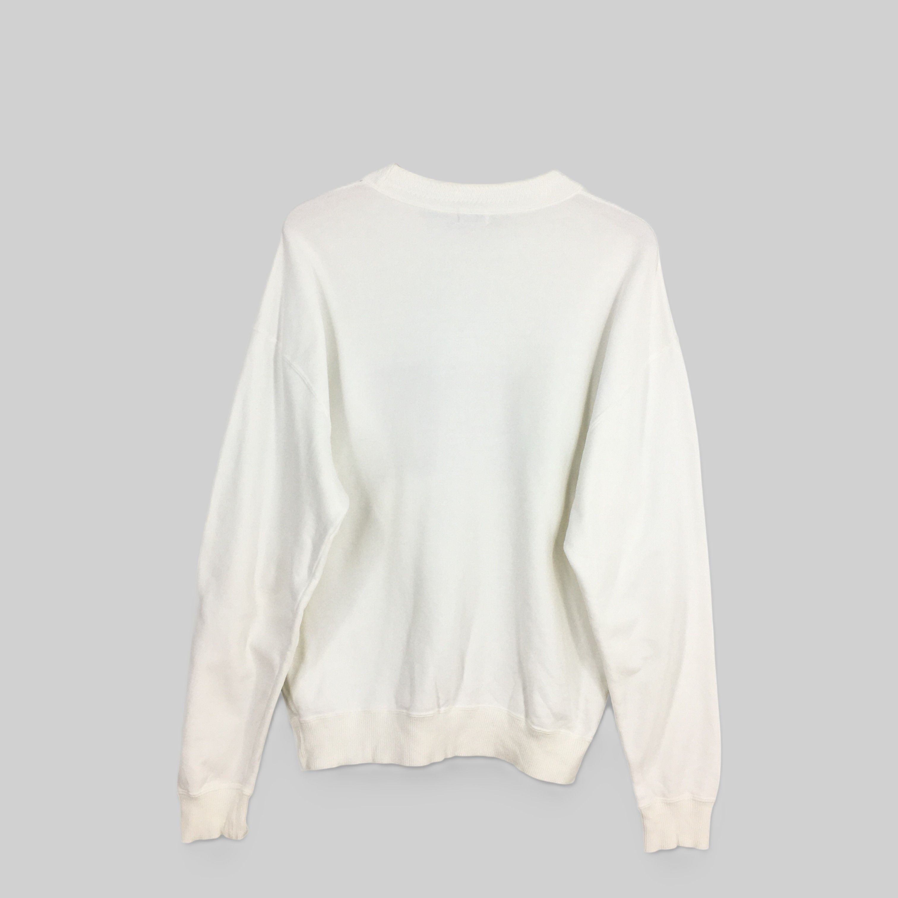 Japanese Brand Vintage Ficce Japan White Sweatshirt Large Size US L / EU 52-54 / 3 - 7 Thumbnail