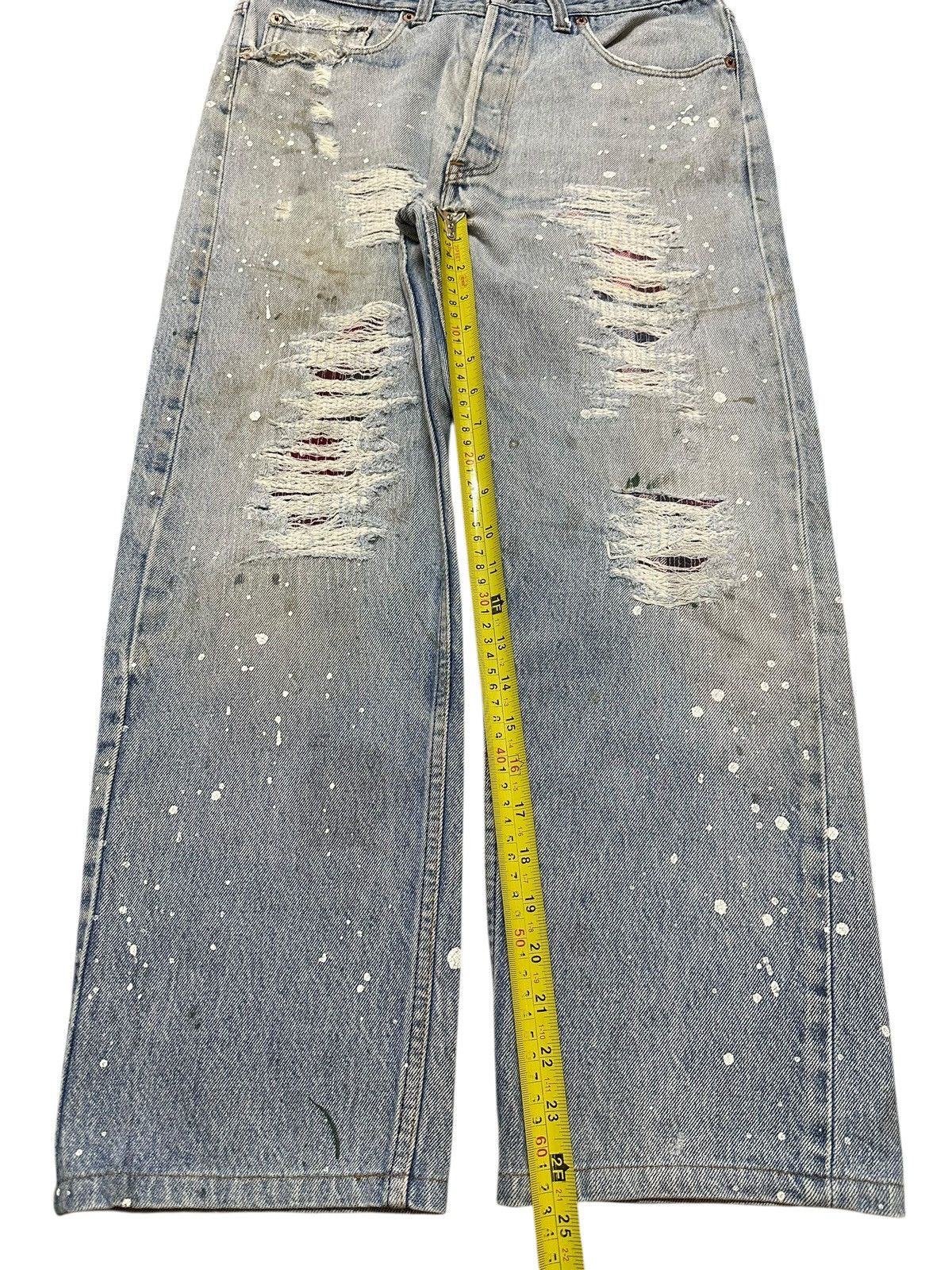 Levi's Vintage 80s Levis 501 Paint Splatter Distressed Jeans Size US 32 / EU 48 - 14 Thumbnail