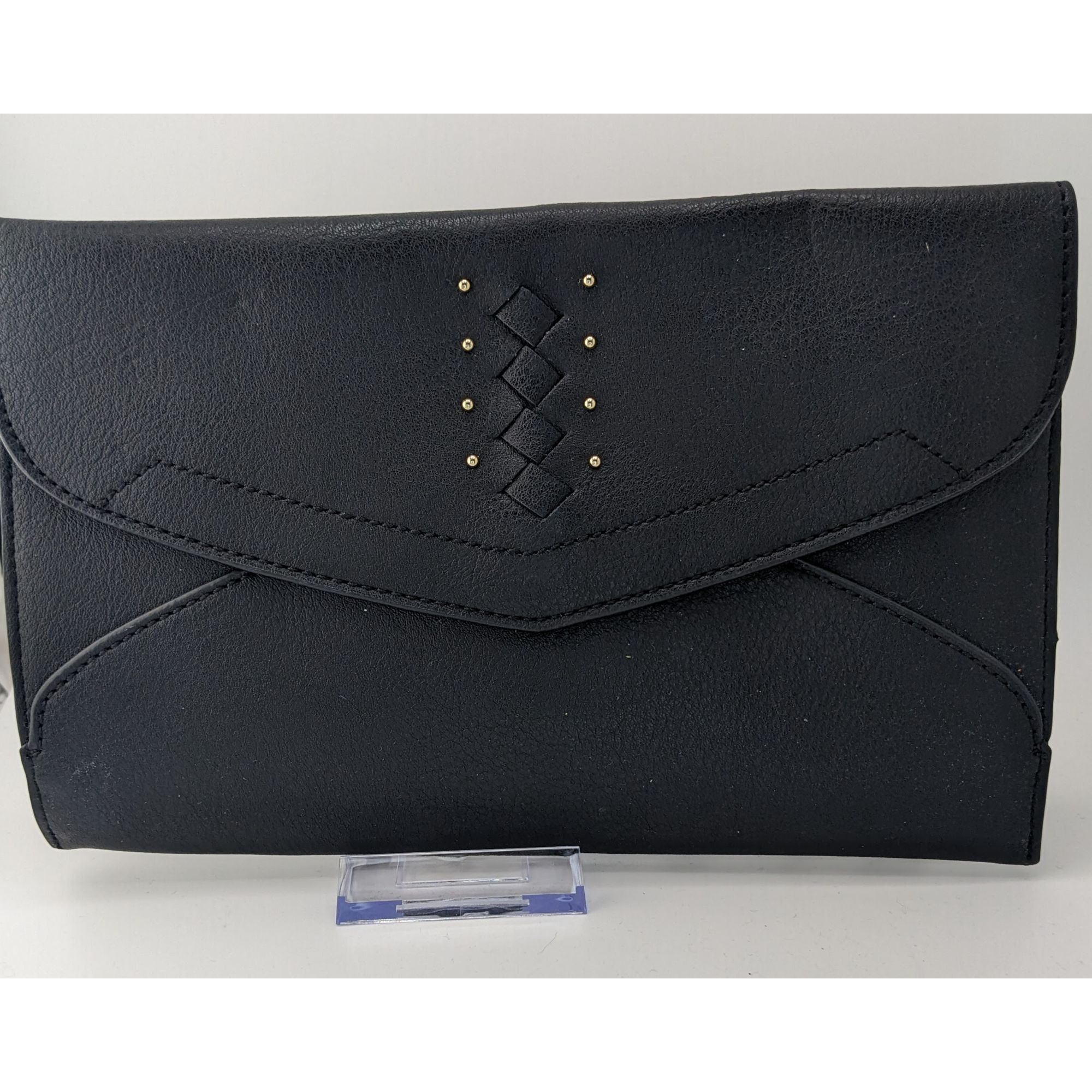 Other Danielle Nicole Black Envelope Clutch Purse With Woven Detai Size ONE SIZE - 5 Thumbnail