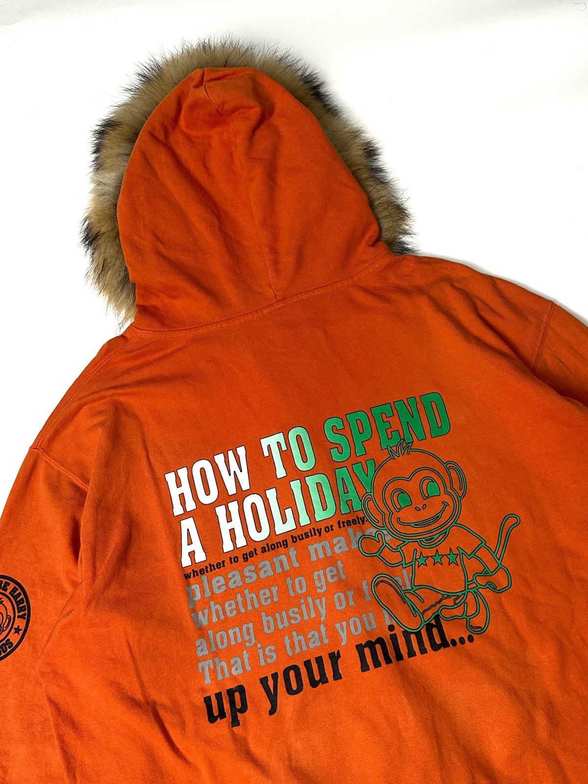 Japanese Brand Fur hoodie grass hitter qoutes Size US XL / EU 56 / 4 - 1 Thumbnail