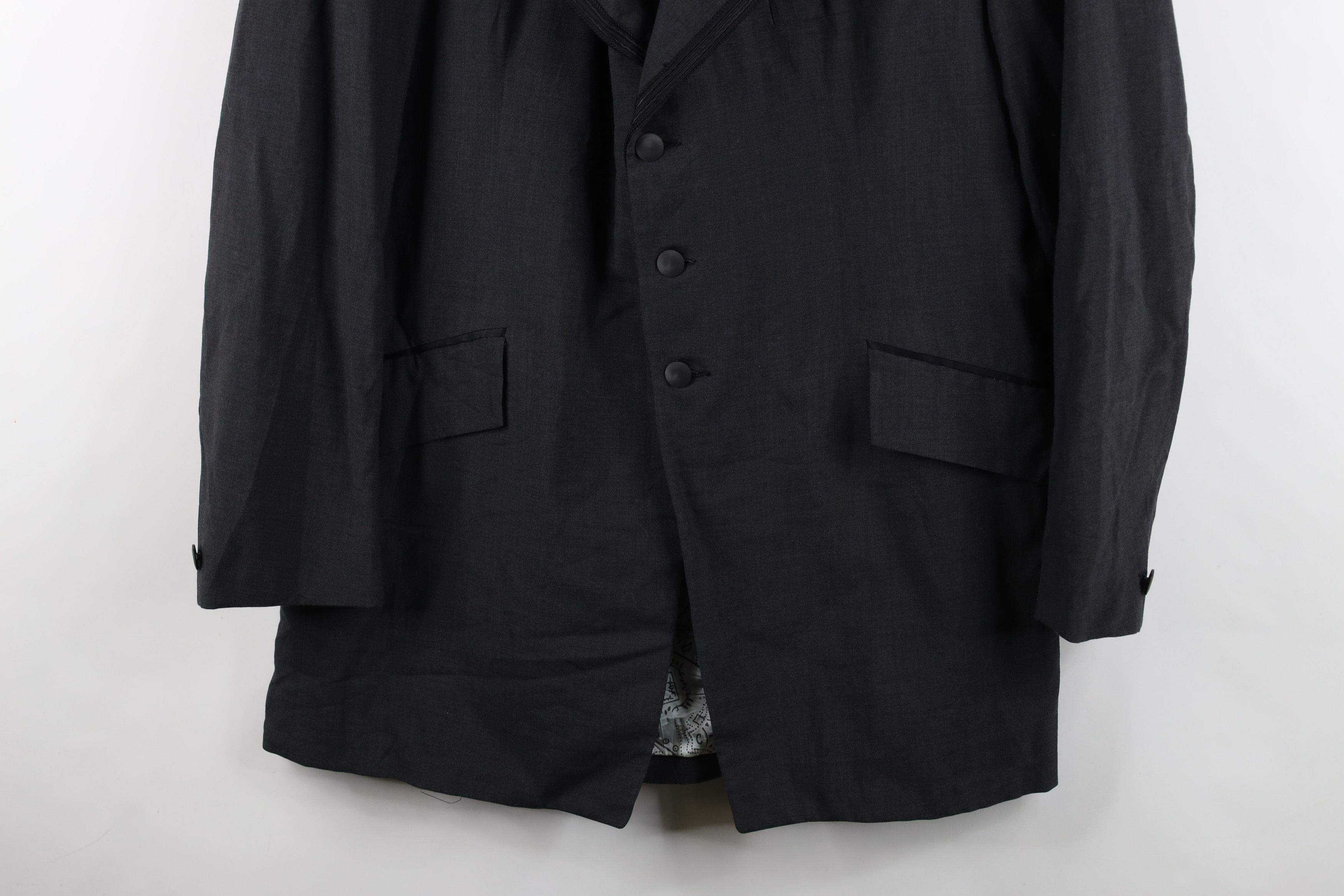 Vintage Vintage 70s Streetwear Smoking Prom Tuxedo Suit Jacket USA Size US XXL / EU 58 / 5 - 3 Thumbnail