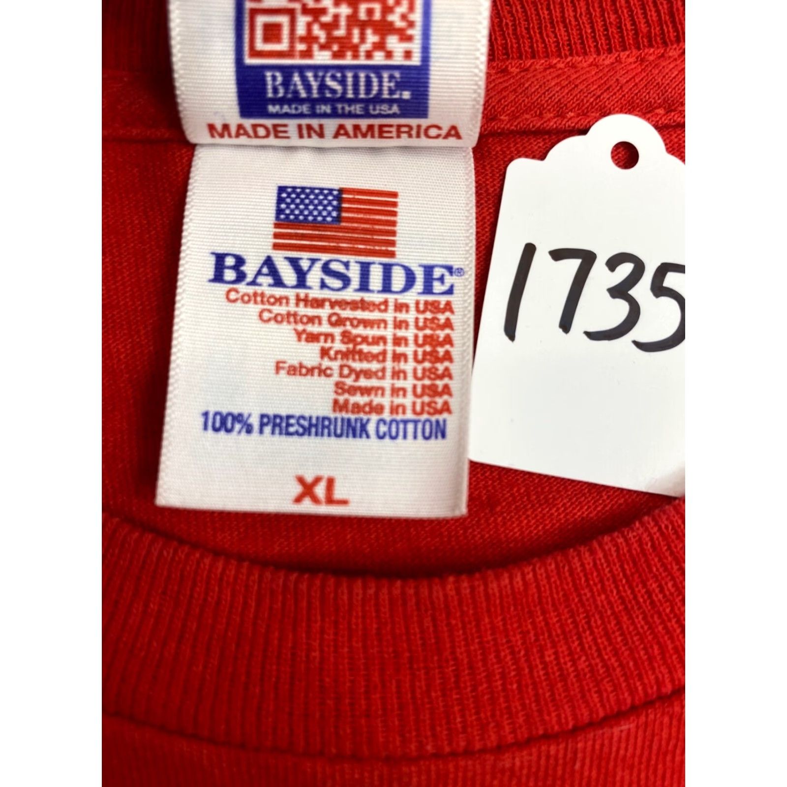 Vintage Bayside T Shirt Red Short Sleeve XL Men Logo Crew Neck 1735 Union Teacher Bestsellers BaySide Together We Are Stronger T-Shirt Size US XL / EU 56 / 4 - 4 Thumbnail