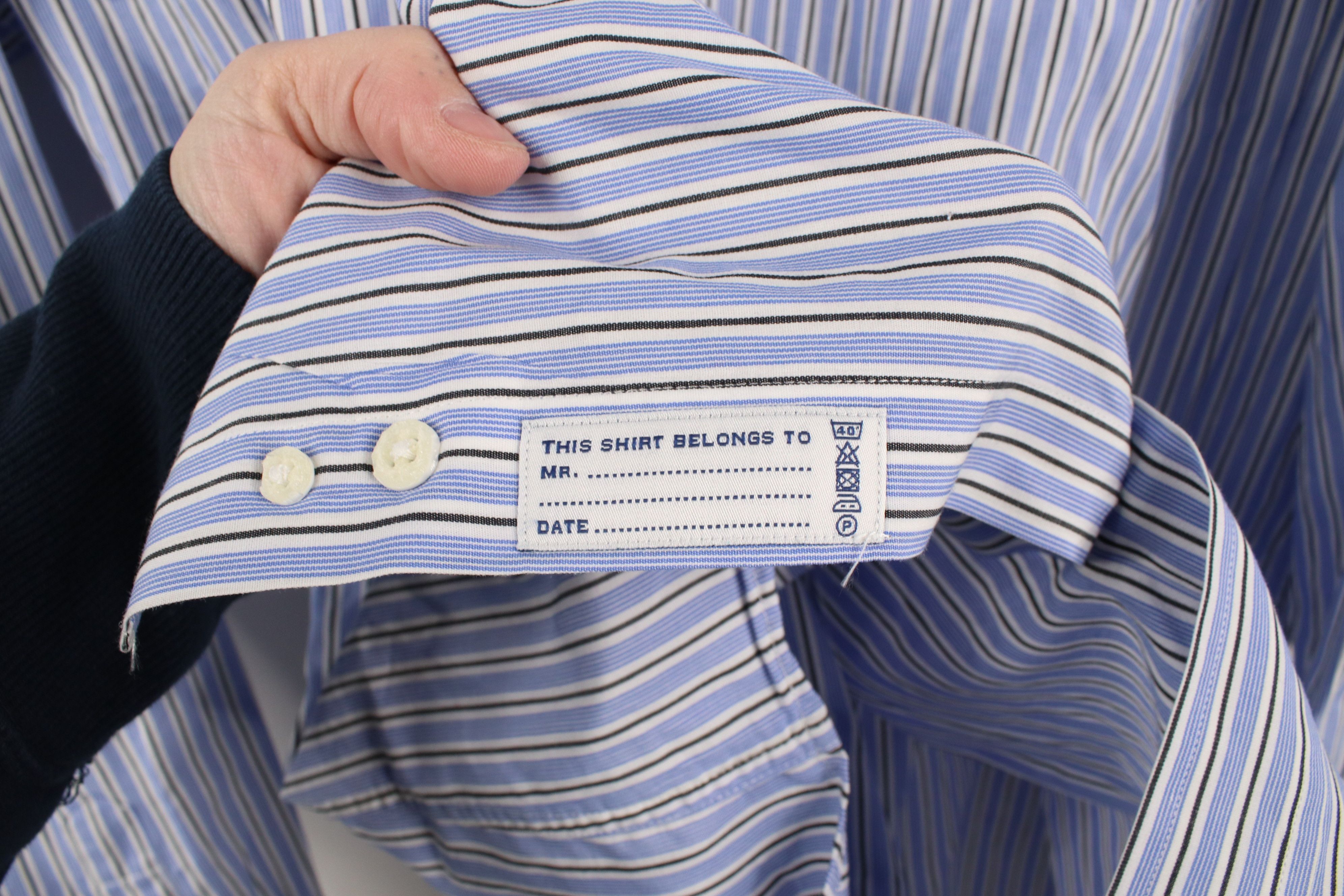 Vintage Camicissima Striped French Cuff Collared Button Dress Shirt Size US M / EU 48-50 / 2 - 7 Thumbnail