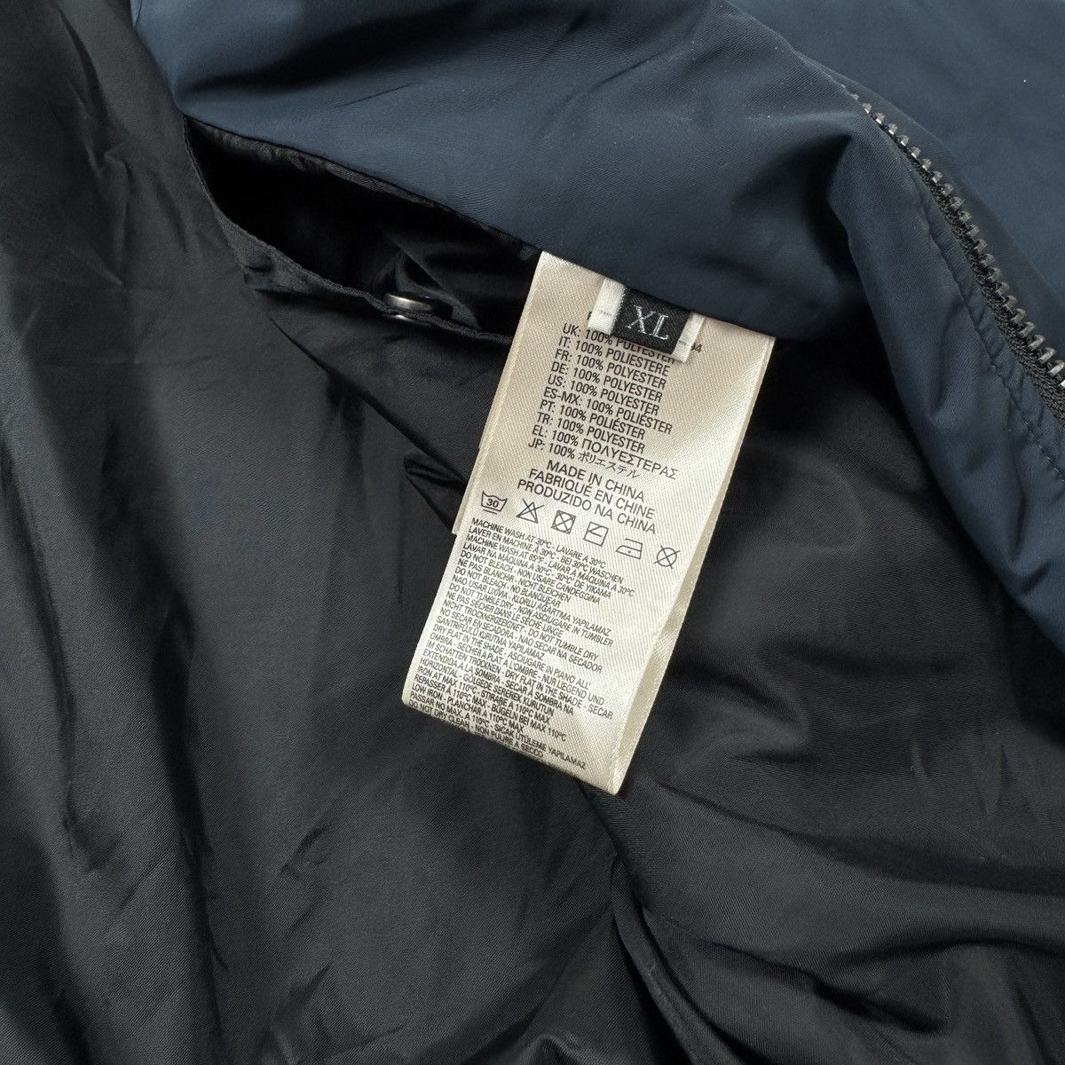 Diesel Men’s Diesel Zipper Teflon Nylon Navy Bomber Jacket Size XL Size US XL / EU 56 / 4 - 10 Thumbnail
