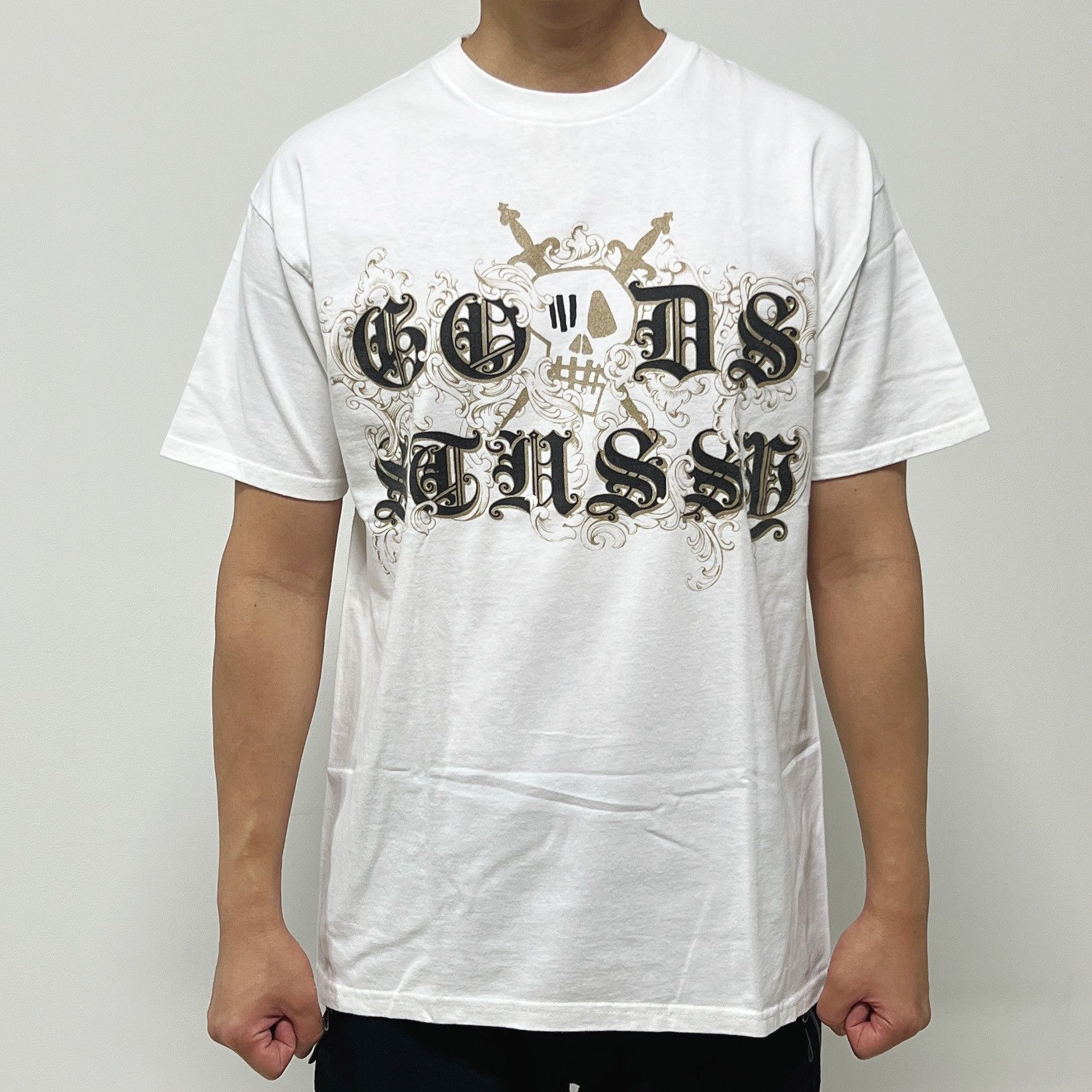 Stussy STUSSY x GOODS Skull T-Shirt White Size US L / EU 52-54 / 3 - 1 Thumbnail