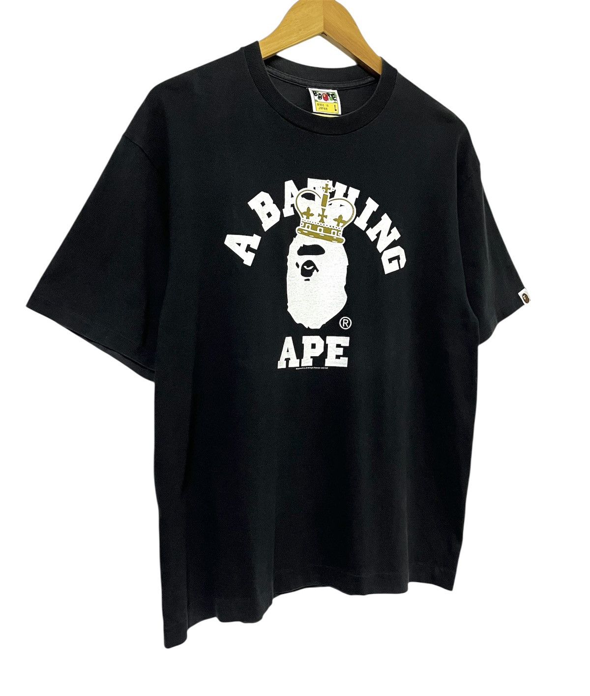 Bape A BATHING APE CROWN BAPE HEAD LOGO JAPANESE BRAND TSHIRT Size US L / EU 52-54 / 3 - 2 Thumbnail