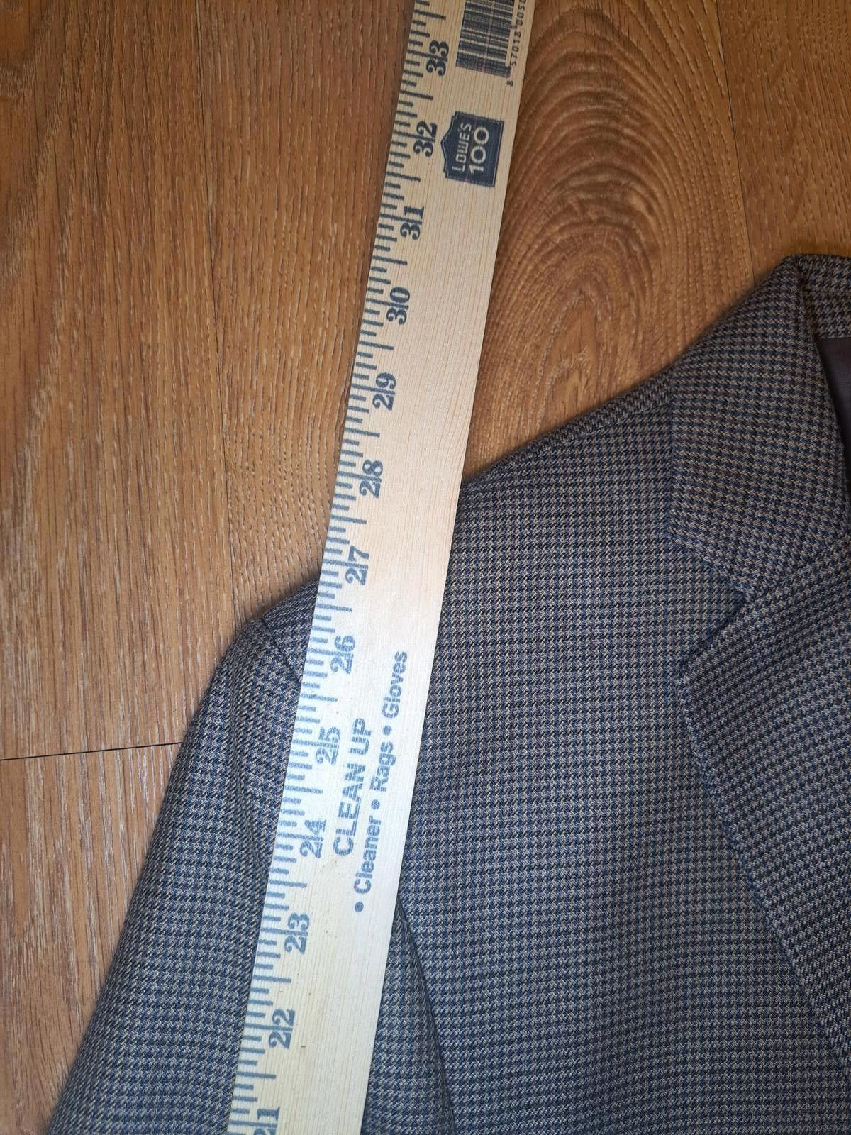 Polo Ralph Lauren NEW Ralph Lauren Sport Coat Mens 46L Brown Houndstooth Silk Size 46L - 11 Thumbnail
