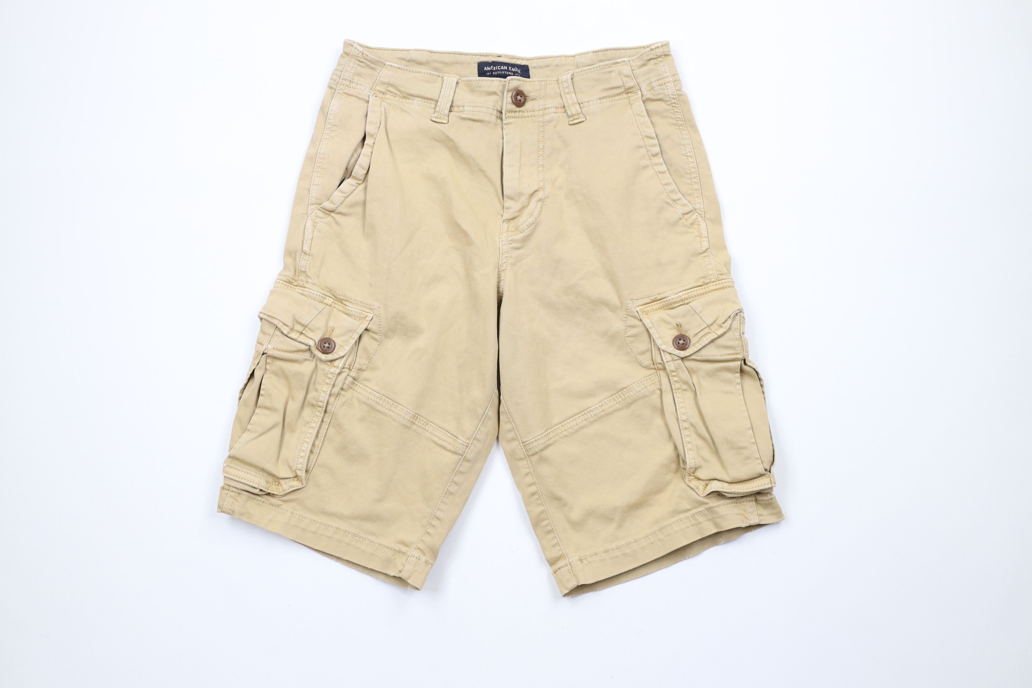 American Eagle Outfitters American Eagle Outfitters Extreme Flex Cargo Shorts Beige Grailed