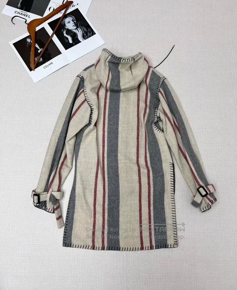 Loewe Loewe Colorblocked Striped Hooded Open Front Jacket Size XS / US 0-2 / IT 36-38 - 4 Thumbnail