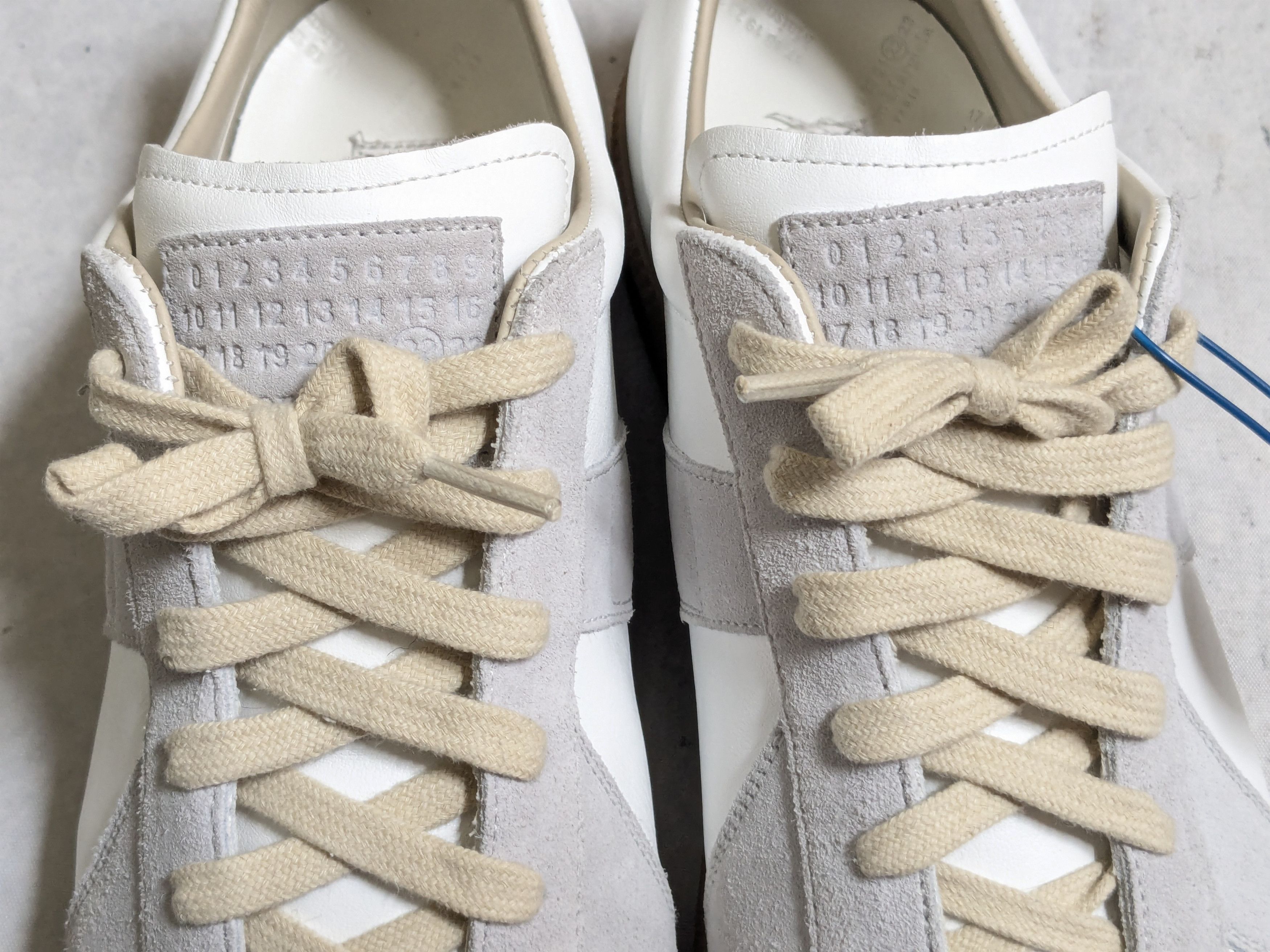 Maison Margiela Maison Margiela GAT Replica White Gray 11 44 Low Top Size US 11 / EU 44 - 5 Thumbnail