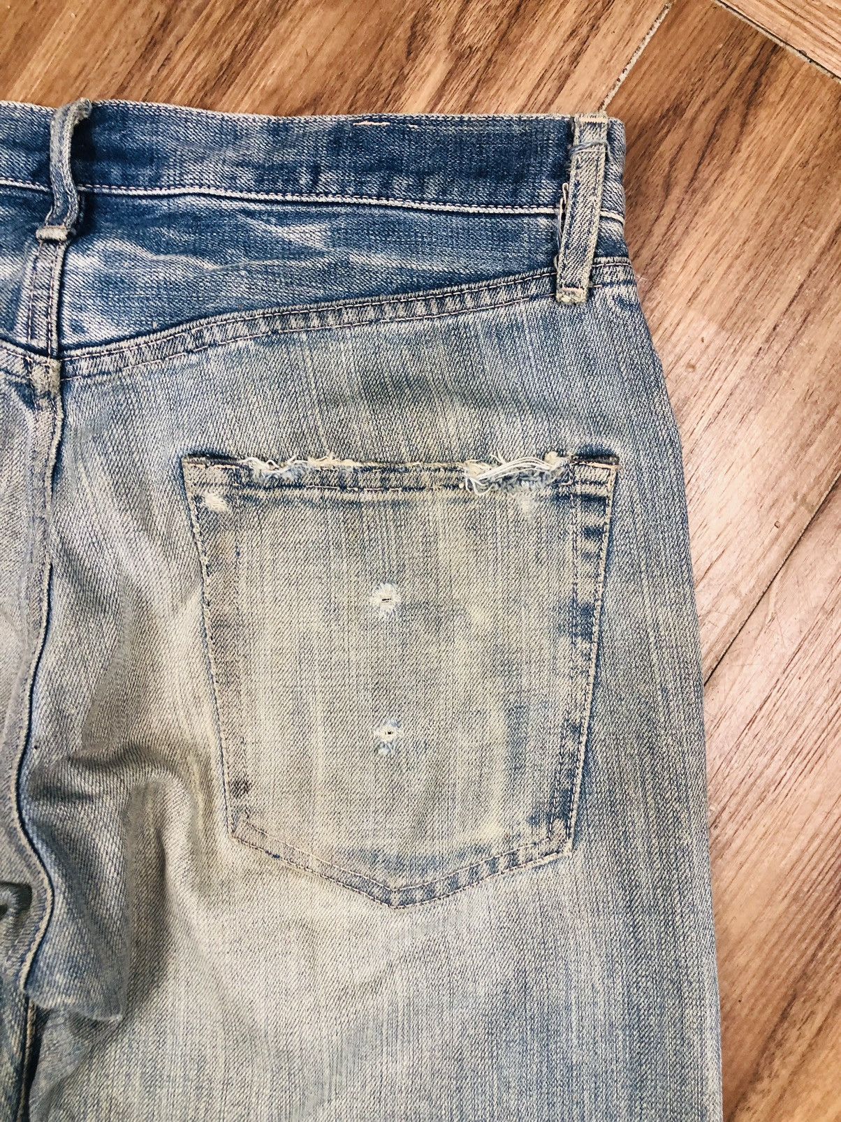 Japanese Brand Japanese Denim Vintage Ripped - Domingo Co. Ltd. (37) Size US 30 / EU 46 - 15 Thumbnail