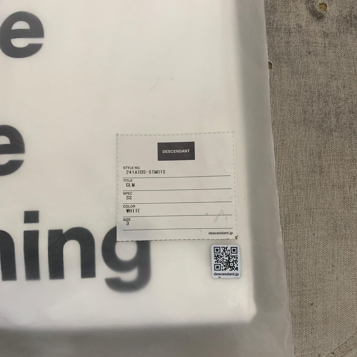 Japanese Brand Descendant GLM SS Tee - White Size US L / EU 52-54 / 3 - 10 Thumbnail