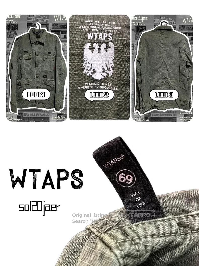 Wtaps Wtaps Wash and wax four bag shirts Size US M / EU 48-50 / 2 - 1 Thumbnail