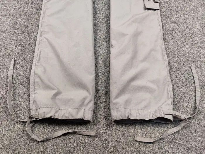If Six Was Nine Vintage 90's Japanese Bondage Zip Bootcut Gray Cargo Pants Size US 31 - 3 Thumbnail