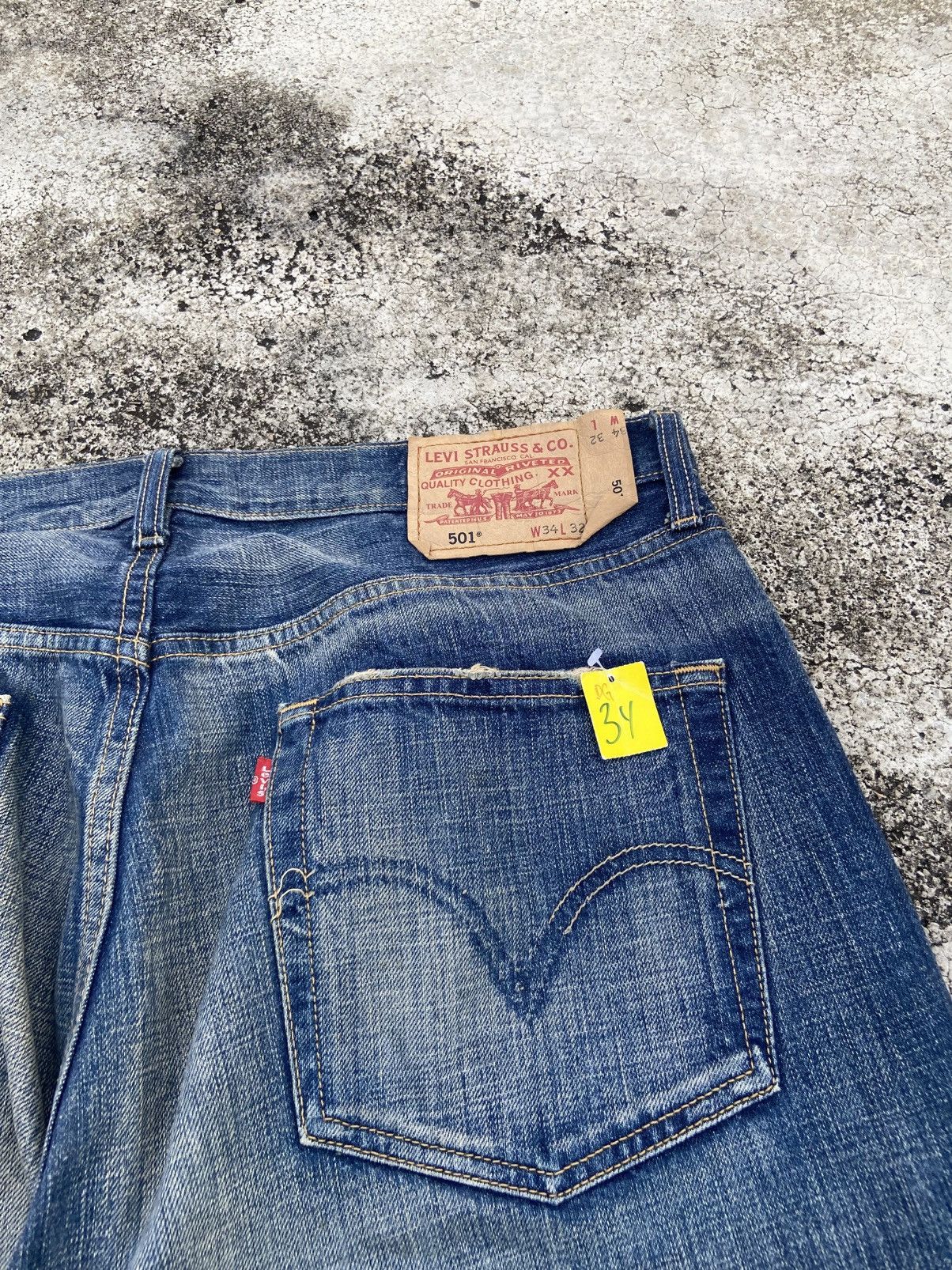 Levi's Vintage Levi’s 501 Nirvana Style Distressed Pant Size US 34 / EU 50 - 6 Thumbnail